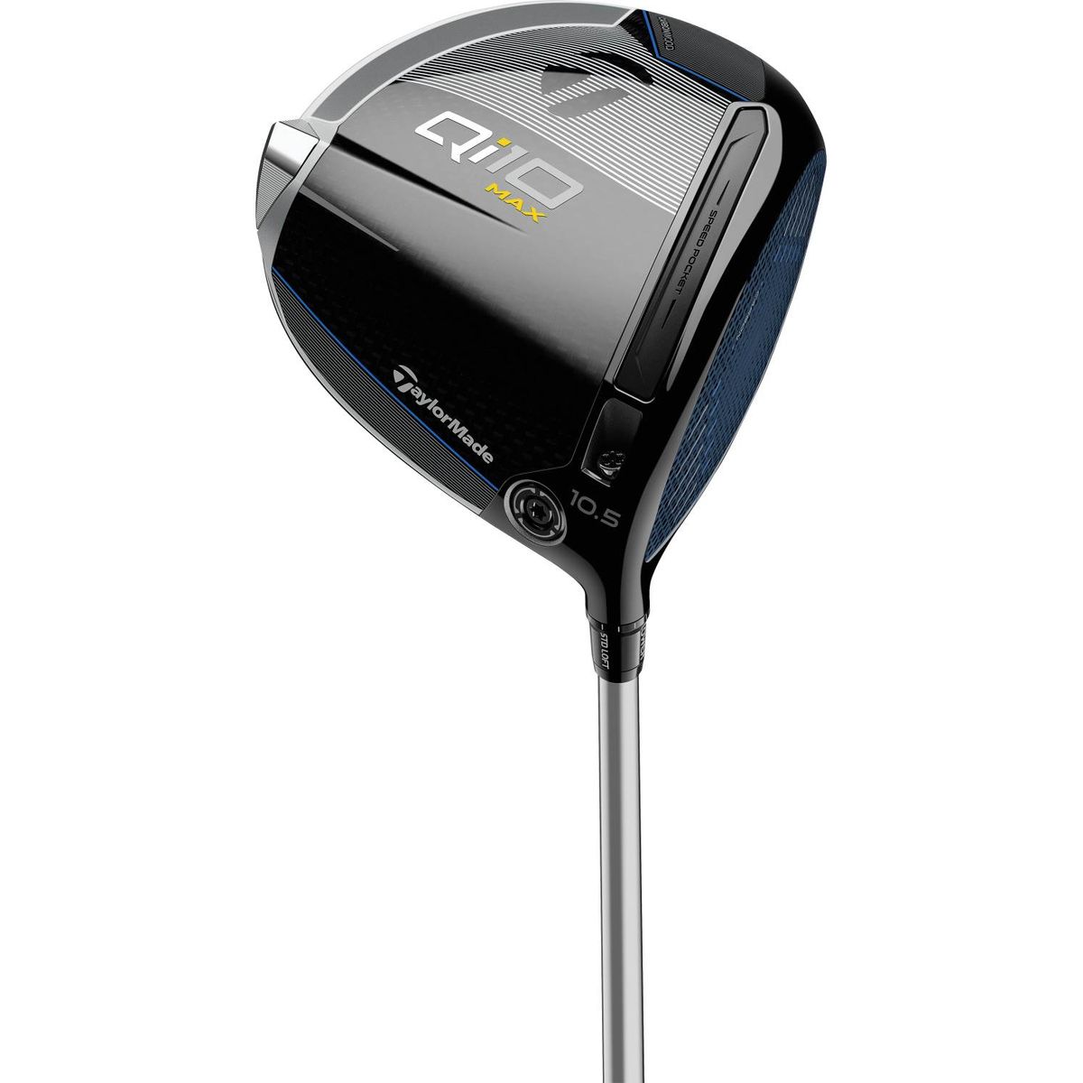 Taylormade Qi10 MAX Herre Driver - Sort/Blå - Venstre - 12.0° - Fujikura Speeder NX TCS 50 Regular Grafit