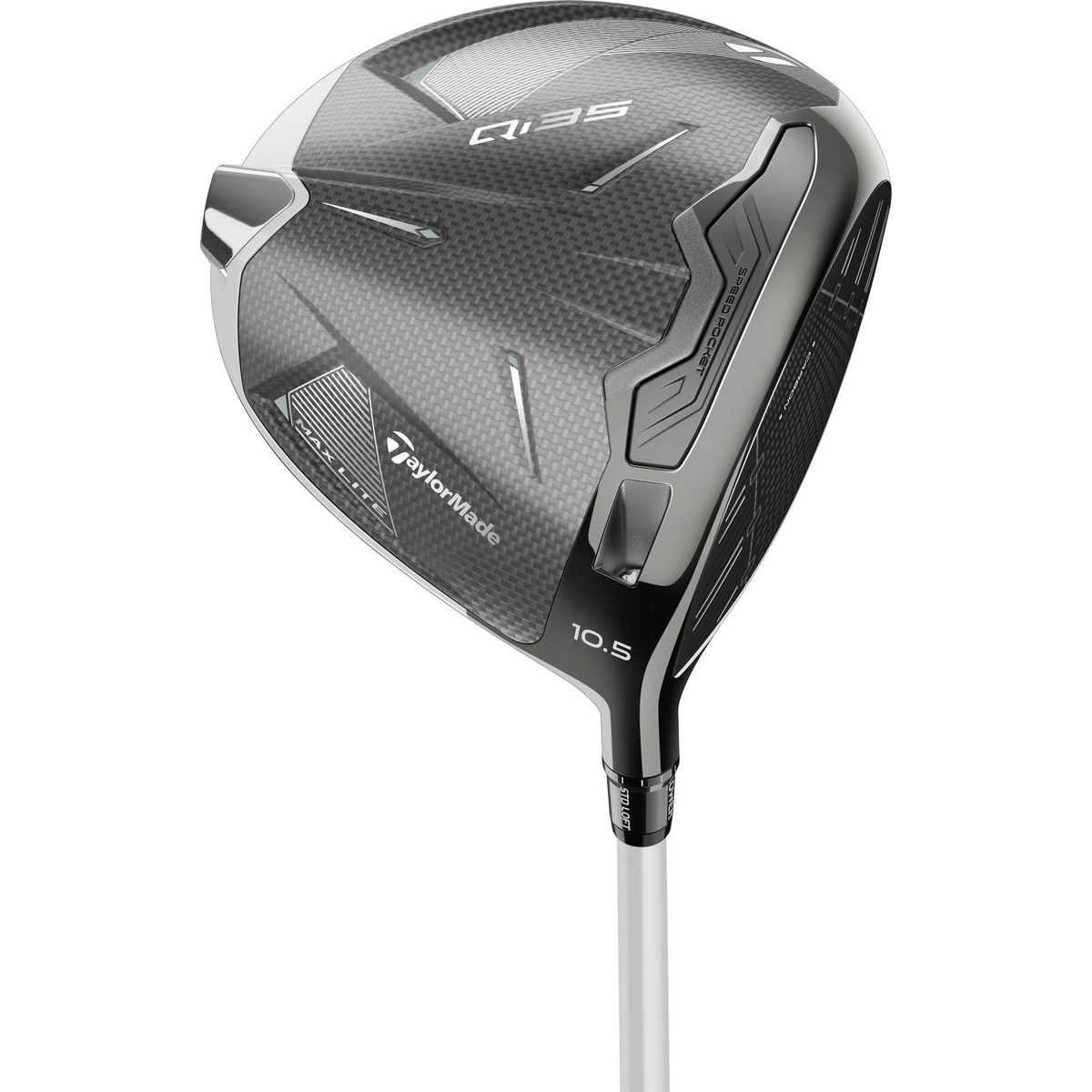 Taylormade Qi35 Max Lite Dame Driver - Silver - Højre - 12.0° - Fujikura Airspeeder 40 Dame Grafit