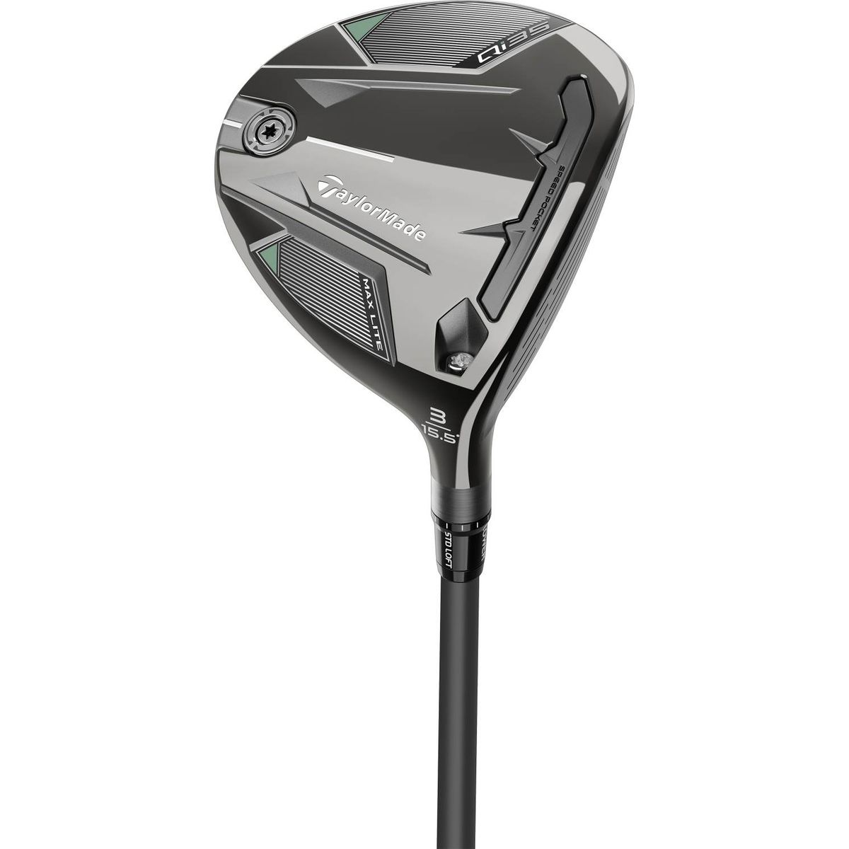 Taylormade Qi35 Max Lite Herre Fairwaykølle - Silver - Venstre - 21.5° (7 Kølle) - Mitsubishi Chemical Vanquish 40 Regular Grafit