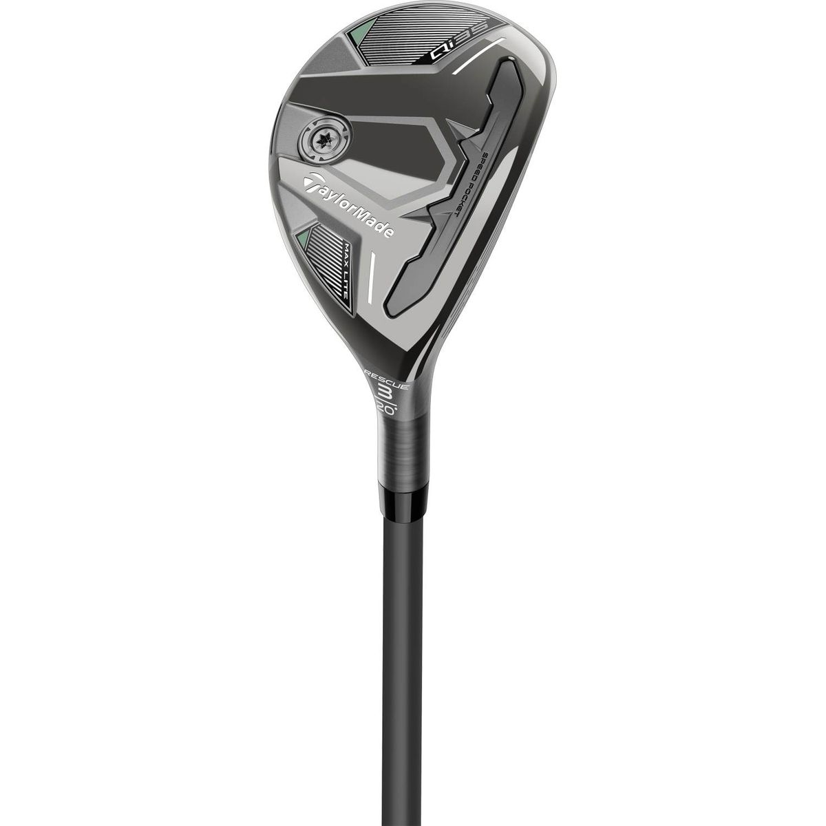 Taylormade Qi35 Max Lite Herre Hybridkølle - Silver - Højre - 35.0° (7 Kølle) - Mitsubishi Chemical Vanquish 5 Senior R2 Grafit