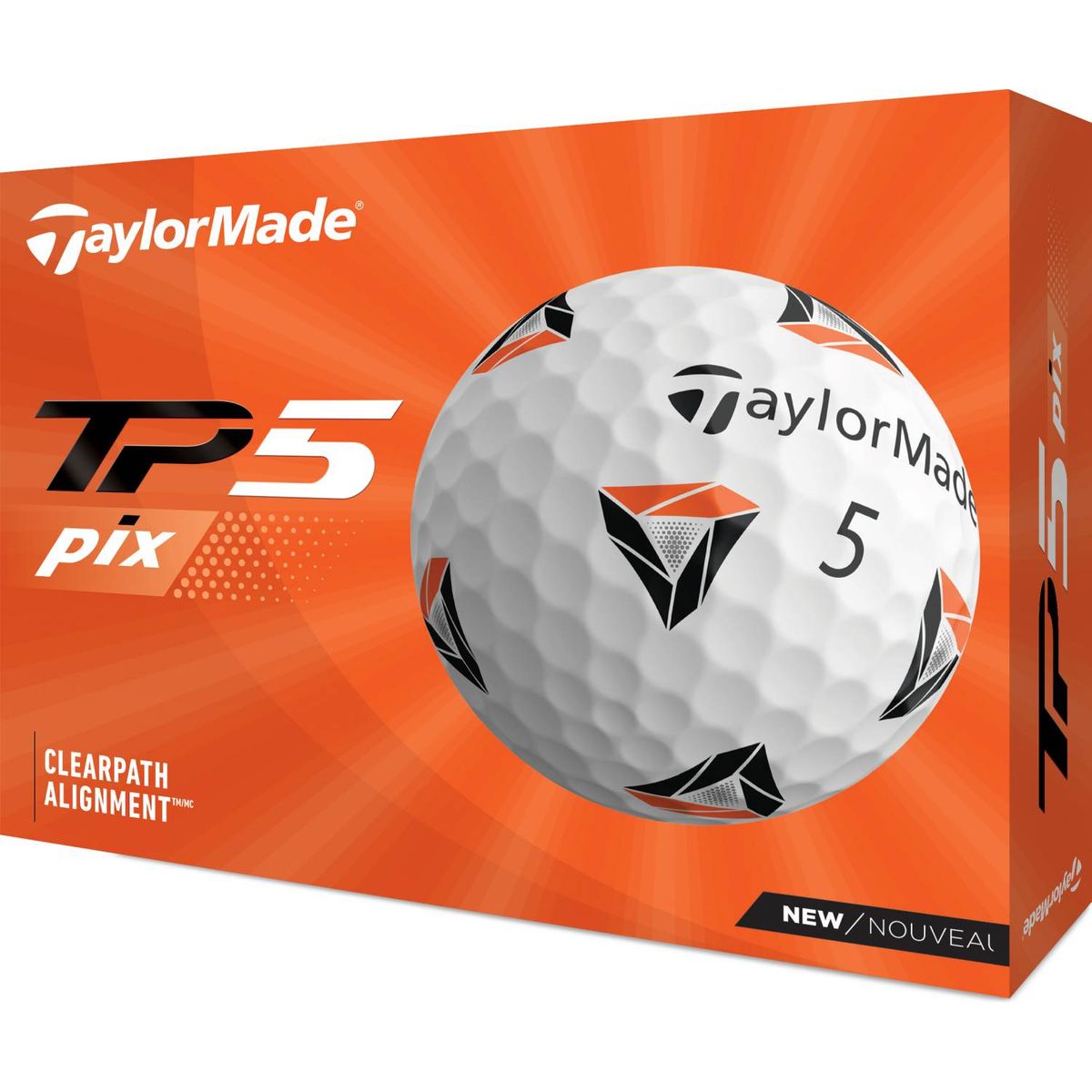 Taylormade TP5 PIX 2.0 (2021) Golfbolde - Hvid