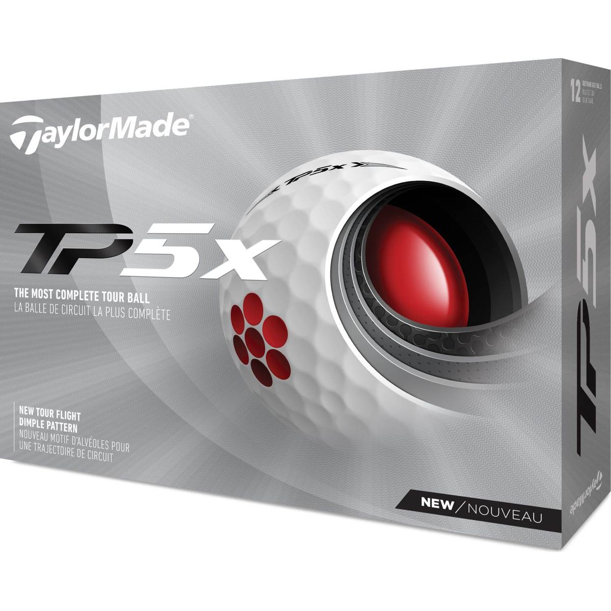 Taylormade TP5X (2021) Golfbolde - Hvid