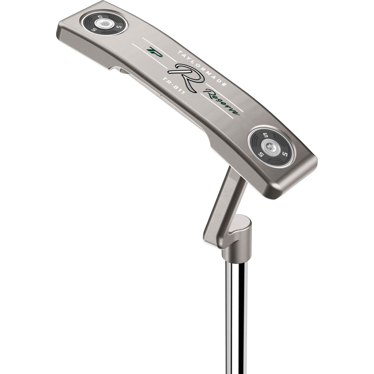 Taylormade TP Reserve B11 Plumber Neck Putter - Chrome - Venstre - Str. 35" - Taylormade Deep Etched (2023) Standard Sort/Grå