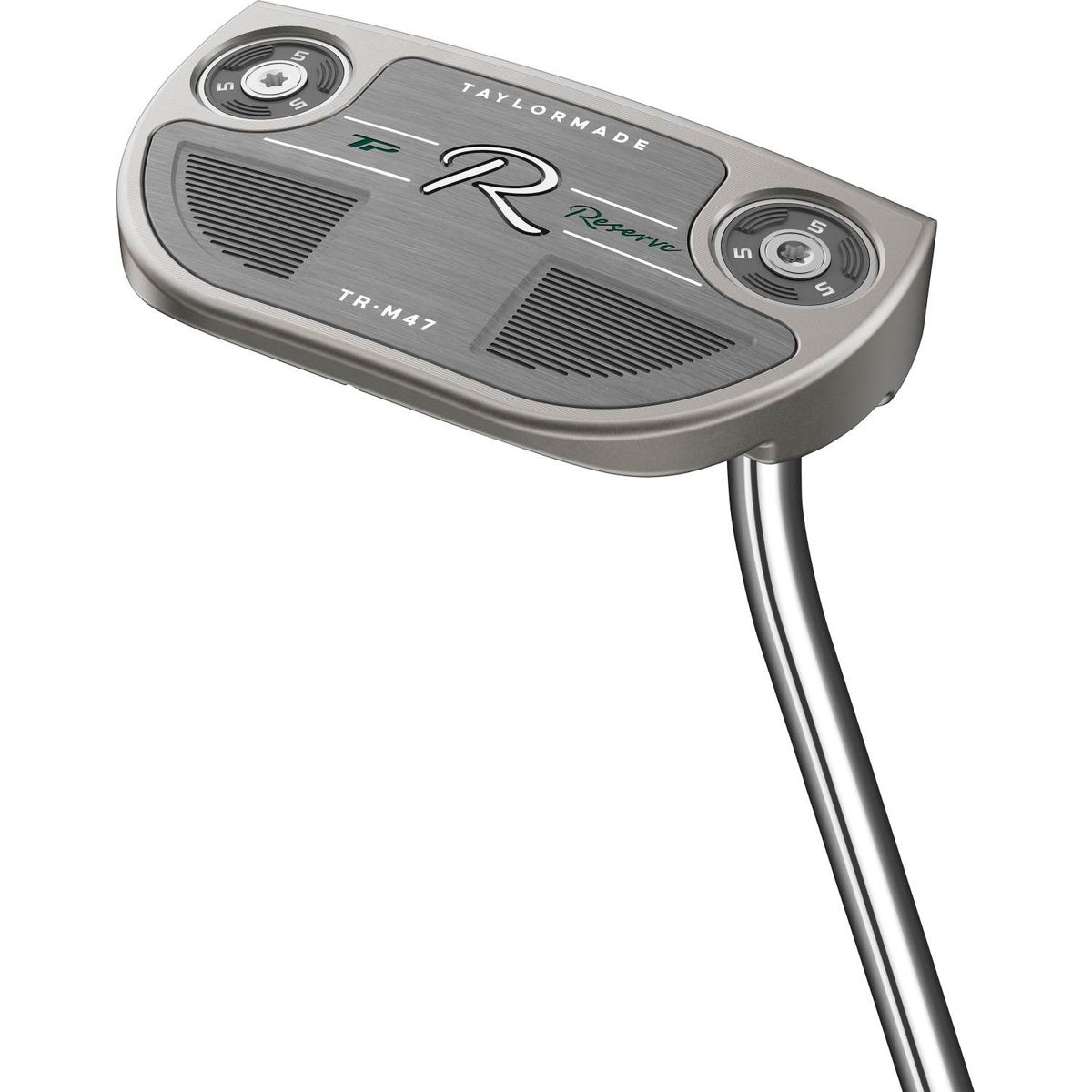 Taylormade TP Reserve M47 Single Bend Neck Putter - Chrome - Venstre - Str. 35" - Taylormade Deep Etched (2023) Standard Sort/Grå