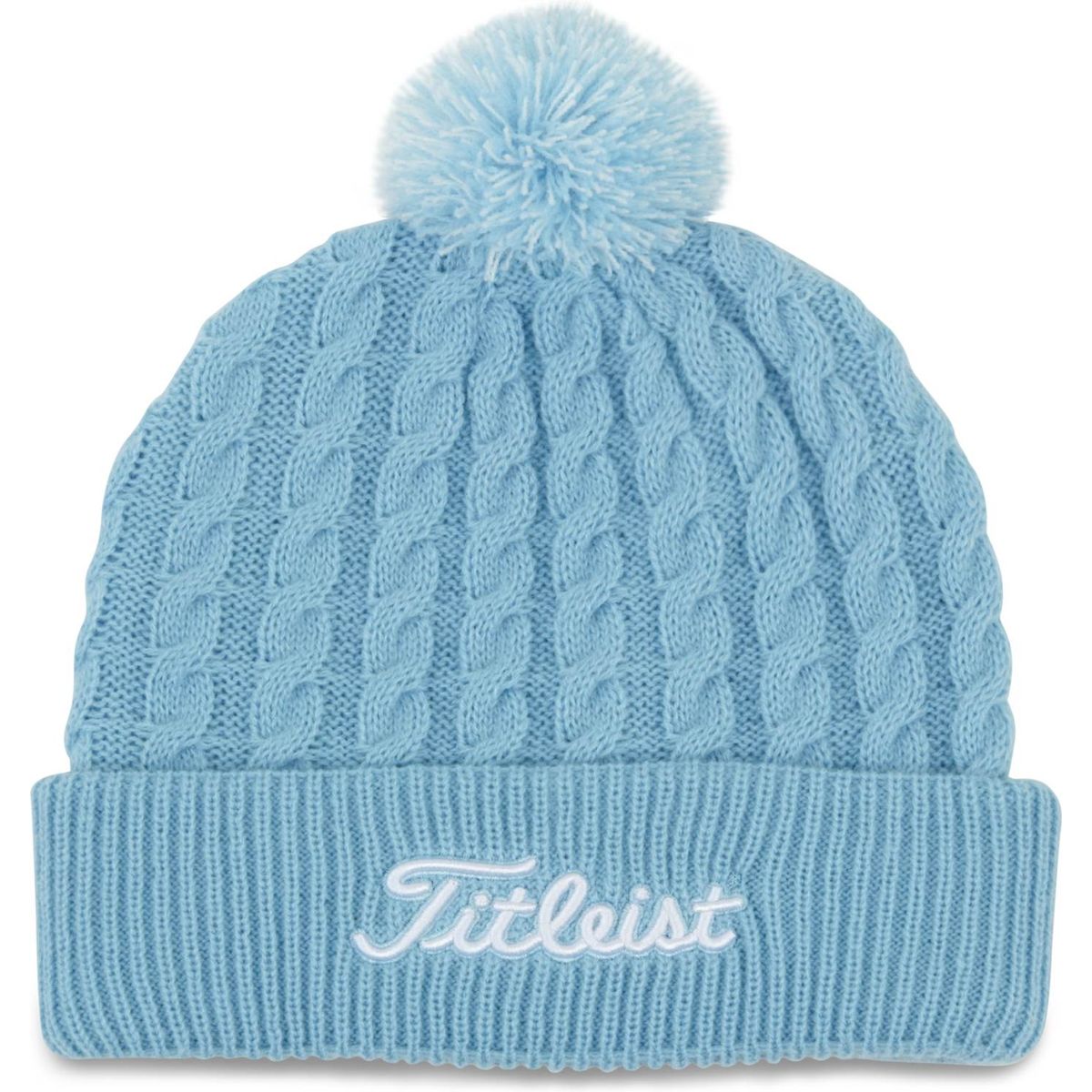 Titleist Cable Knit Pom Pom Hue - Sky/White - Str. Onesize