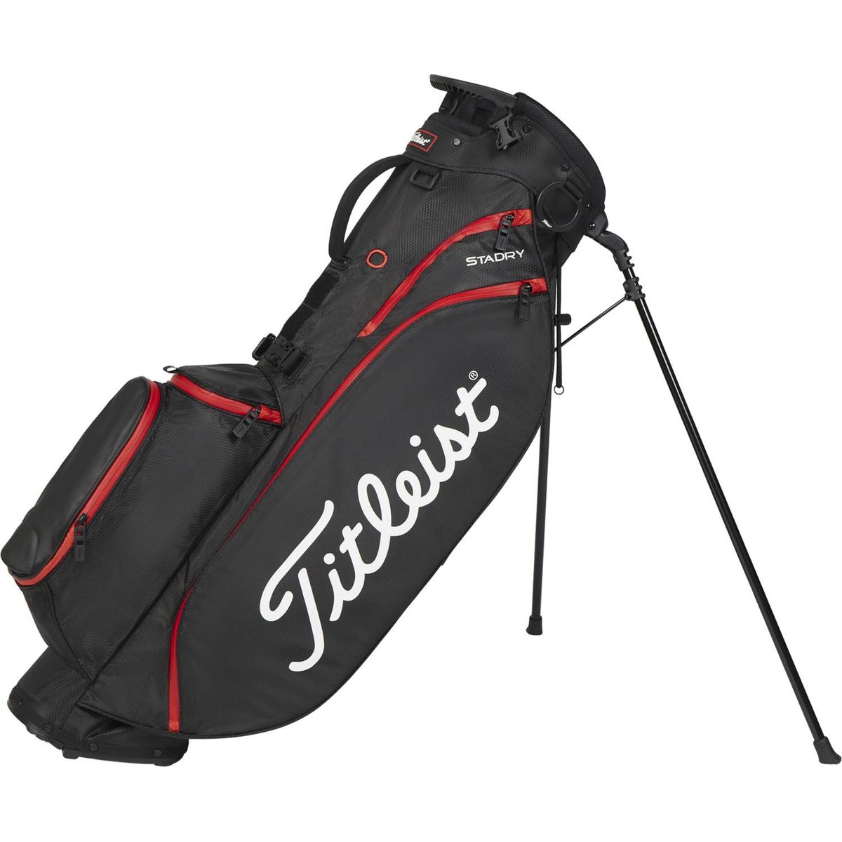 Titleist Players 4 StayDry Vandtæt Bærebag - Blk/Blk/Red