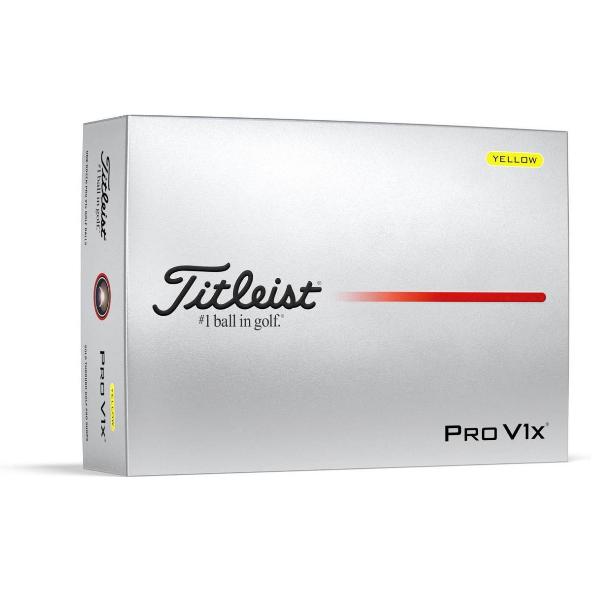 Titleist Pro V1x (2025) Golfbolde - Gul