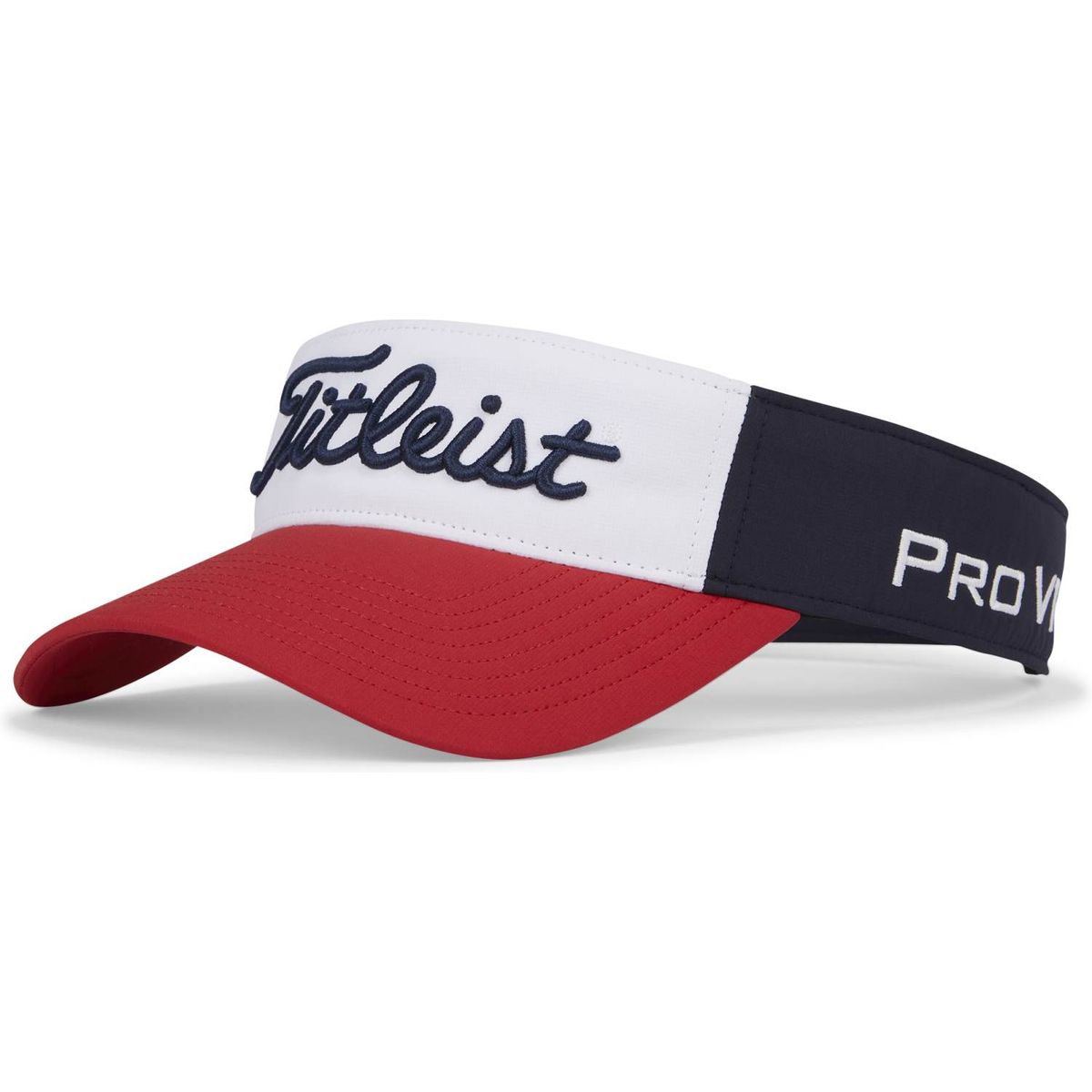 Titleist Tour Performance Visor - Navy/White/Red - Str. Justerbar