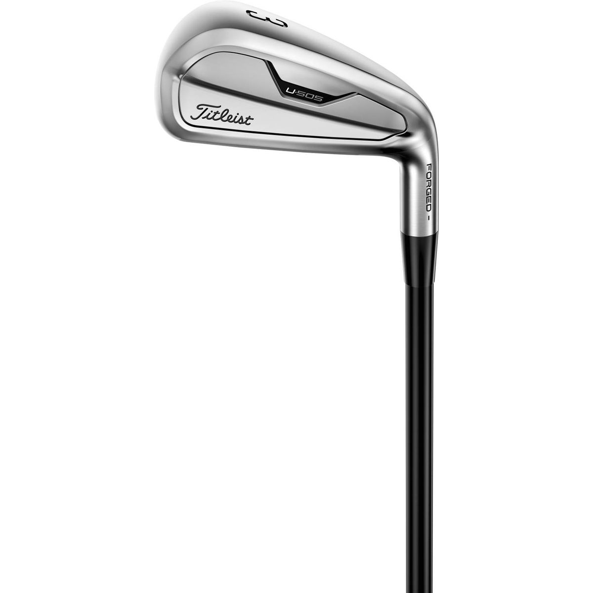 Titleist U505 Herre Utility Jern - Chrome - Højre - 20.0° (3) - True Temper Project X - HZRDUS Gen 4 Black 80 Stiff 6.0 Grafit