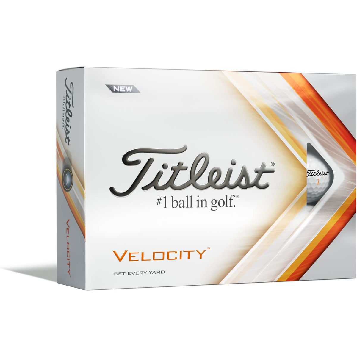 Titleist Velocity (2022) Logobolde - Hvid