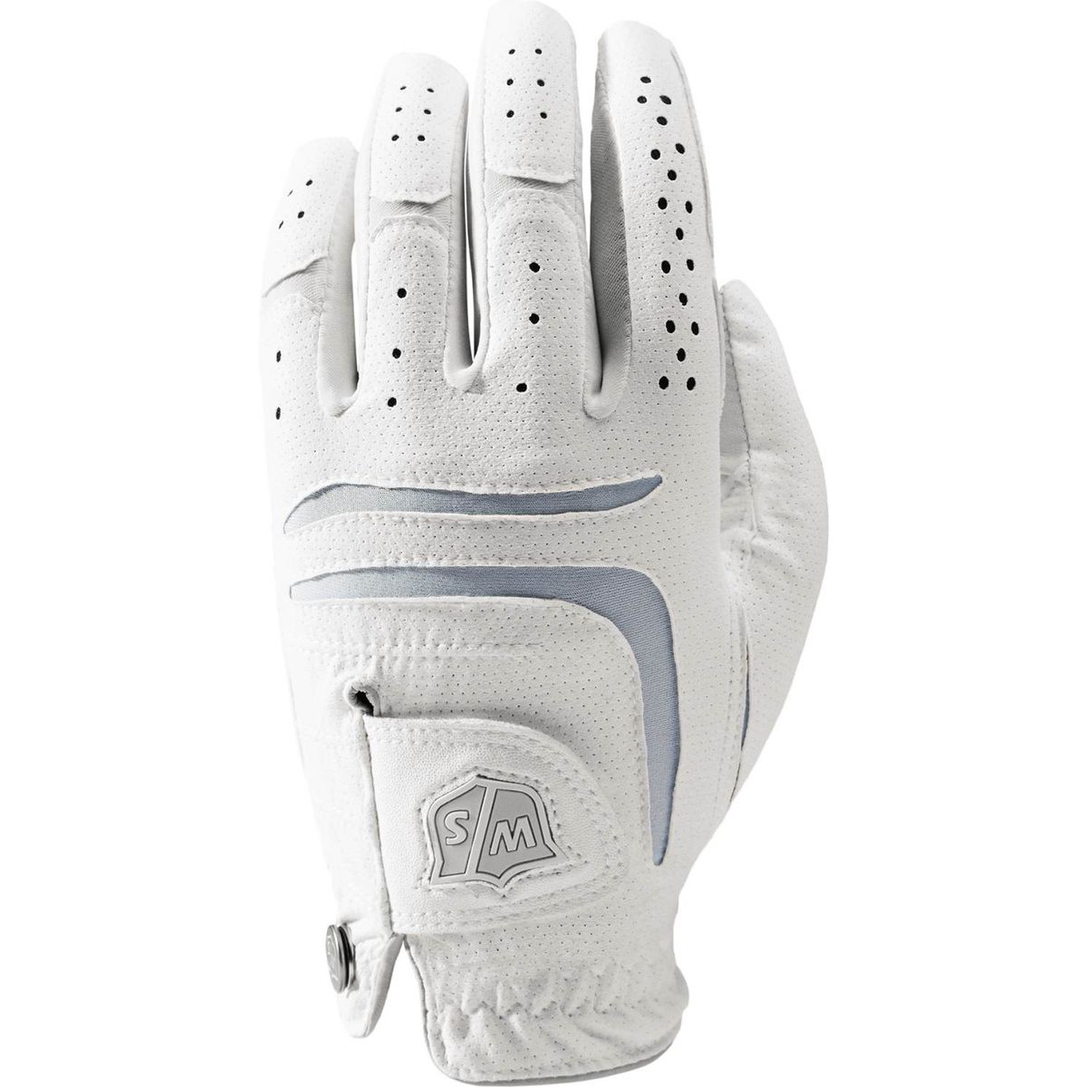 Wilson Staff Grip Plus Syntetisk Dame Golfhandske - Hvid - Højre - Str. M