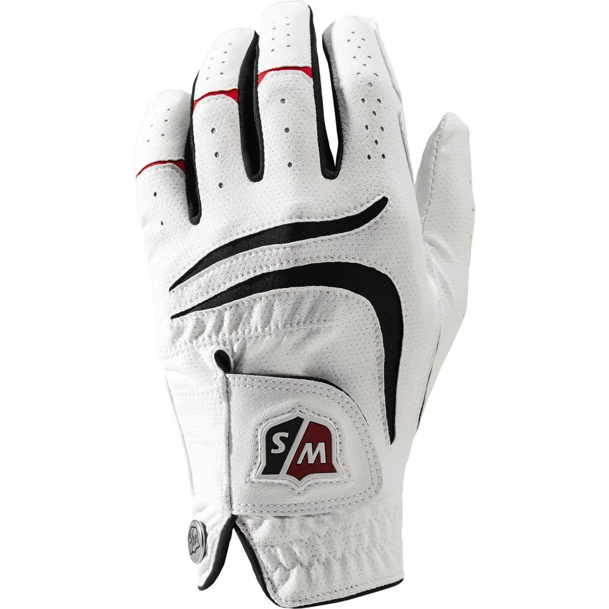 Wilson Staff Grip Plus Syntetisk Herre Golfhandske - Hvid - Venstre - Str. M