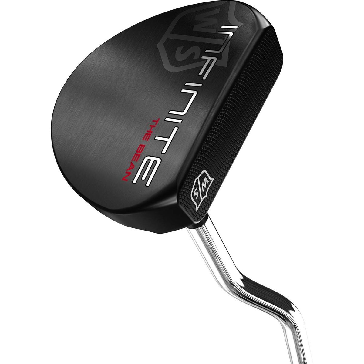 Wilson Staff Infinite The Bean Single Bend Neck Herre Putter - Sort - Højre - Str. 34" - Wilson Staff COUNTERBALANCED (2022) Oversize Sort/Hvid/Rød