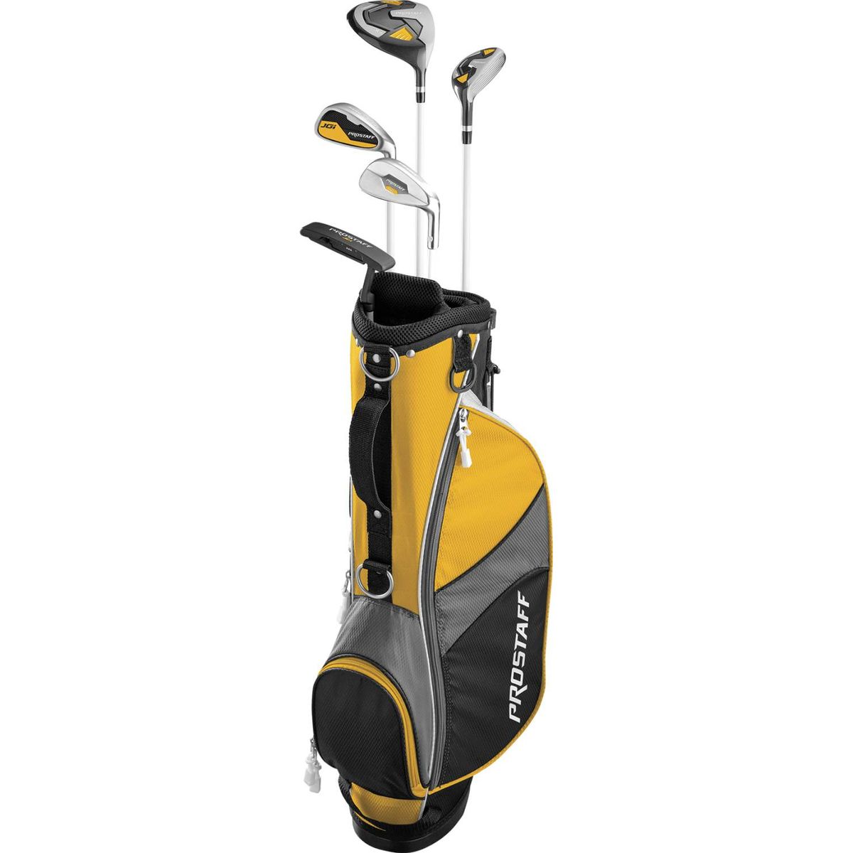 Wilson Staff Pro Staff JGI 8-11 År Junior Golfsæt - Yellow/Black - Højre - DR, HY, Long Iron, Short Iron, Wedge, Putter - Wilson Staff Grafit