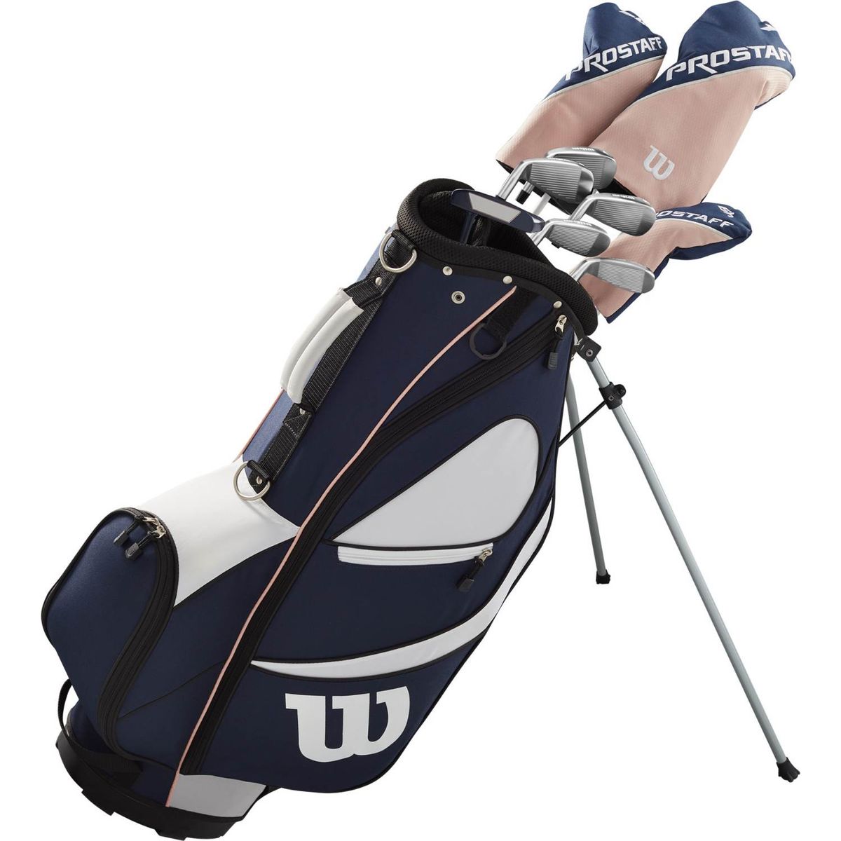 Wilson Staff Pro Staff SGI Dame Golfsæt - Navy/White - Højre - DR, FW, 5H, 7-9, PW, SW, Putter - Wilson Staff Pro Staff SGI Dame Grafit