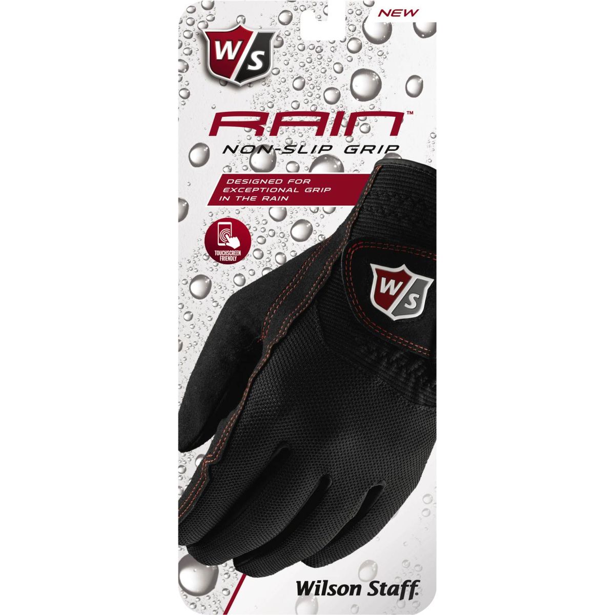 Wilson Staff Rain Regnvejr Dame Golfhandske - Sort - Par - Str. S