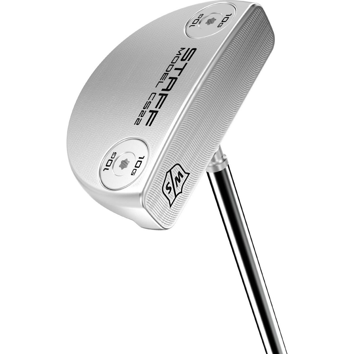 Wilson Staff Staff Model CS22 Straight Neck Putter - Chrome - Højre - Str. 34" - Wilson Staff Deep Etched (2023) Standard Grå