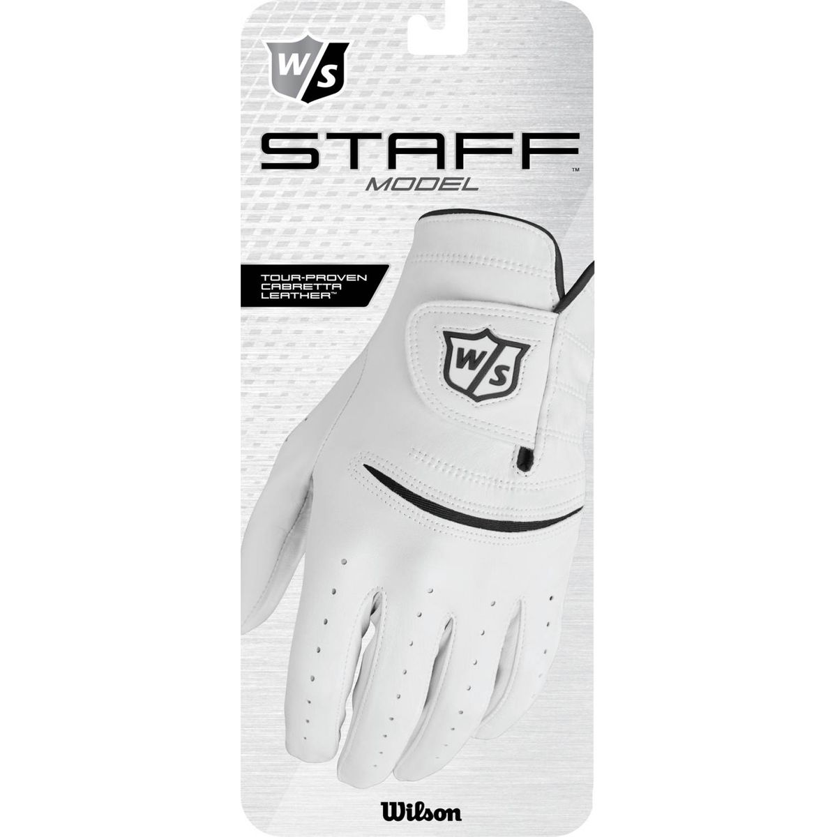 Wilson Staff Staff Model Læder Herre Golfhandske - White - Venstre - Str. XL