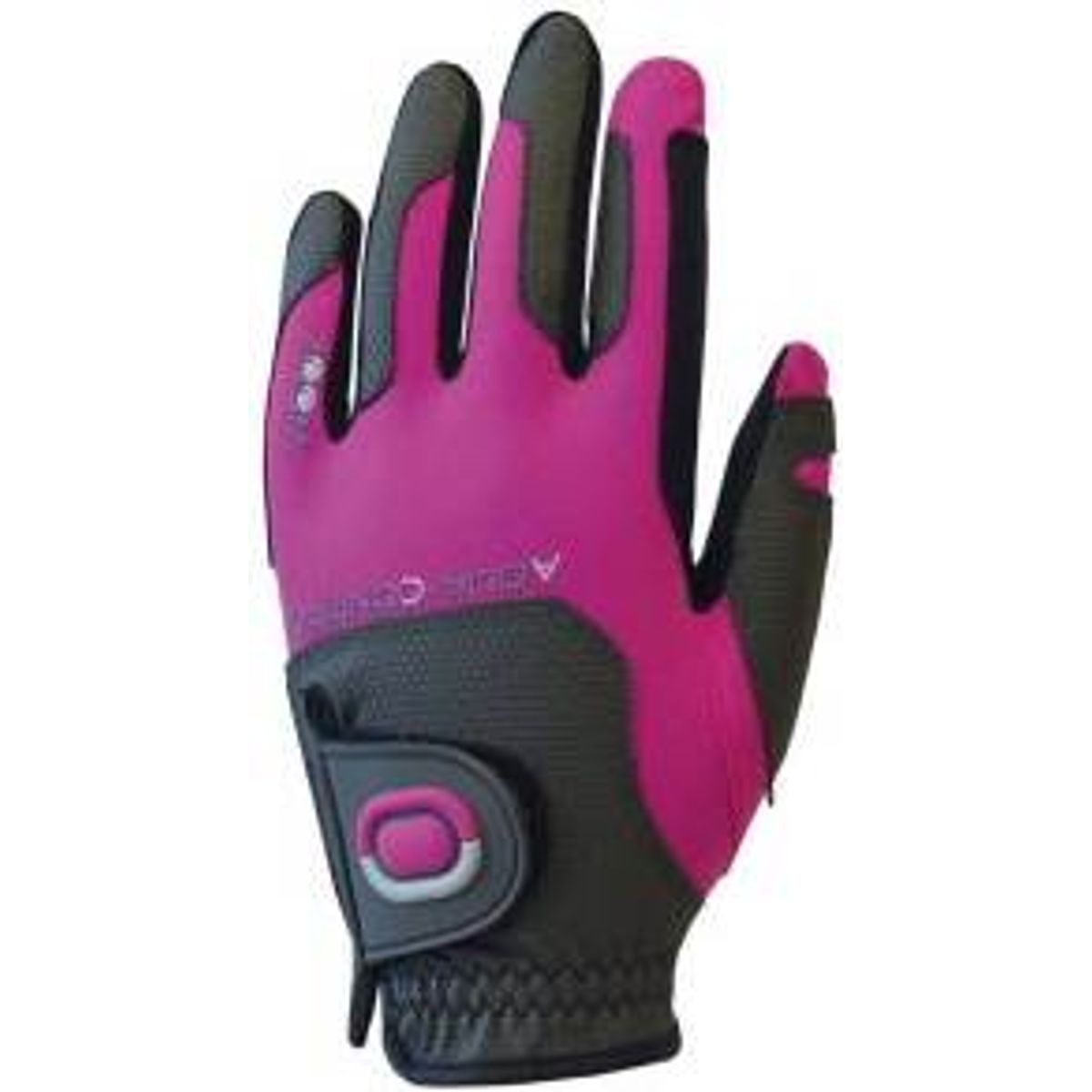 Zoom All Weather Syntetisk Junior Golfhandske - Charcoal/Fuchsia - Venstre - Str. Onesize