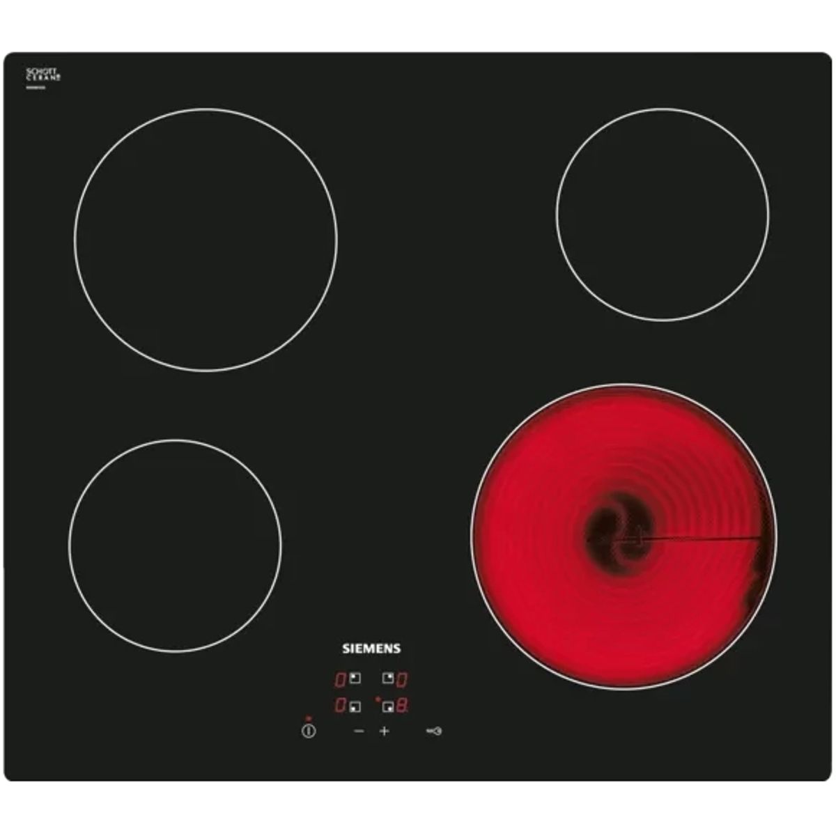 Kogesektion 60 cm Sort, overflademontering uden ramme - Siemens iQ100 - ET611HE17E