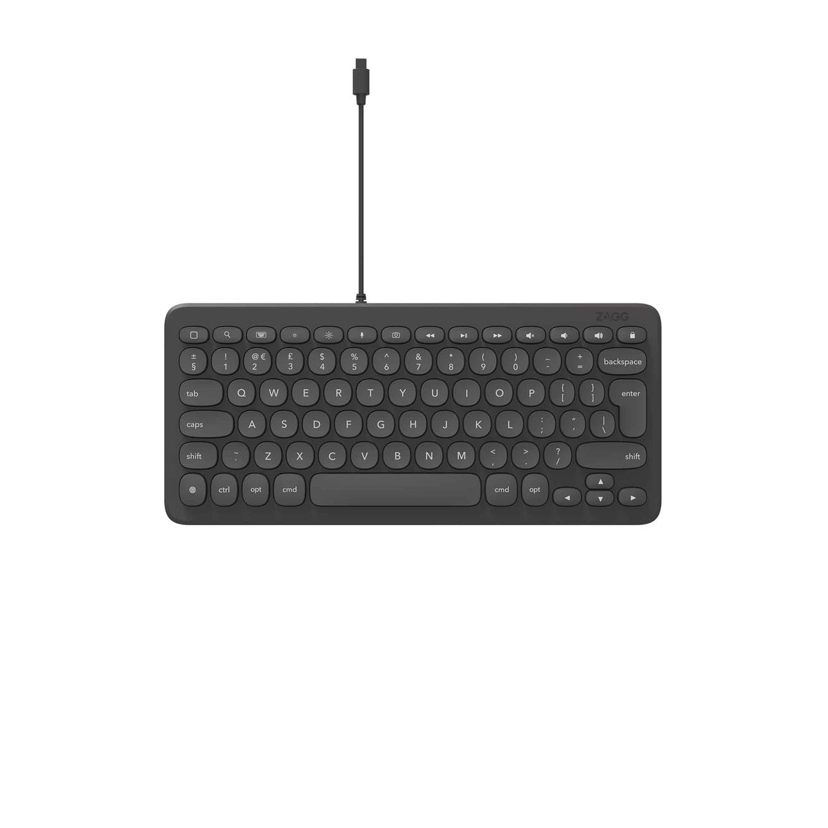 ZAGG ZAGG Connect Keyboard 12L tastatur Universel Lightning QWERTY Dansk, Finsk, Islandsk, Norsk, Svensk Sort