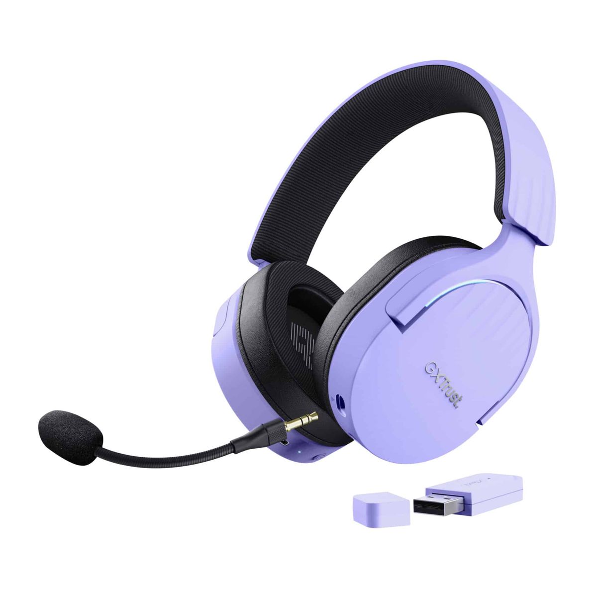 Trust Trust GXT 491P FAYZO Headset Kabel & trådløs Spil USB Type-A Bluetooth Sort, Lilla