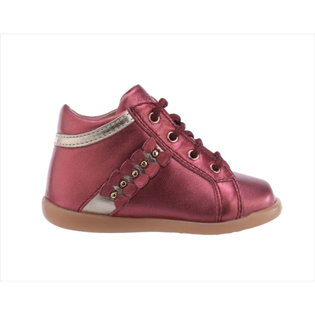 BabyBotte Farah snøresko, metallic pink