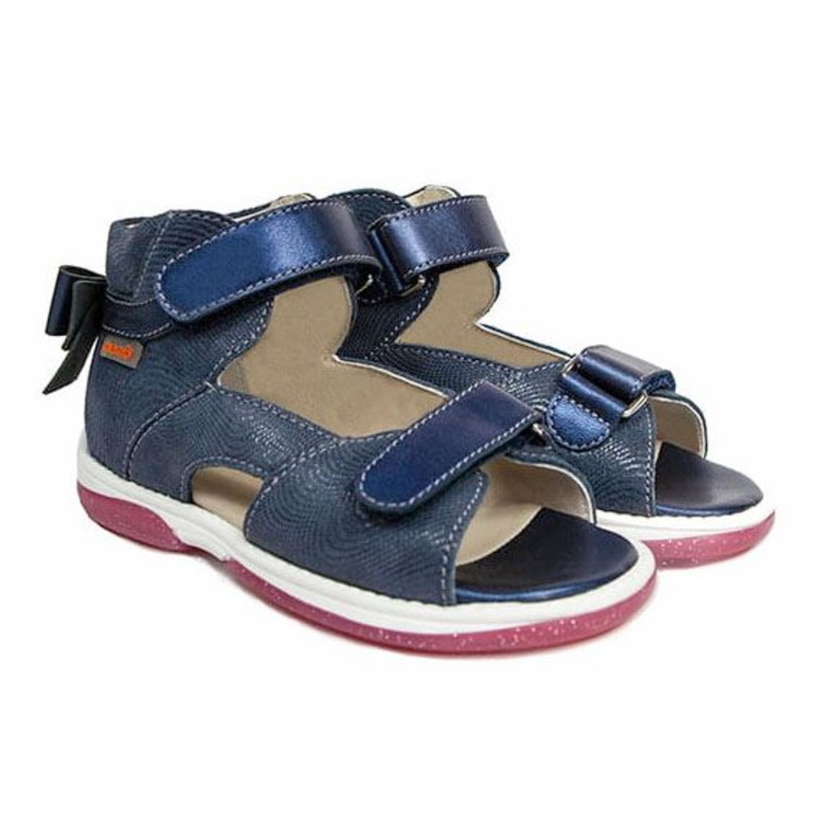 Memo Juliet sandal, navy - sandal med ekstra støtte