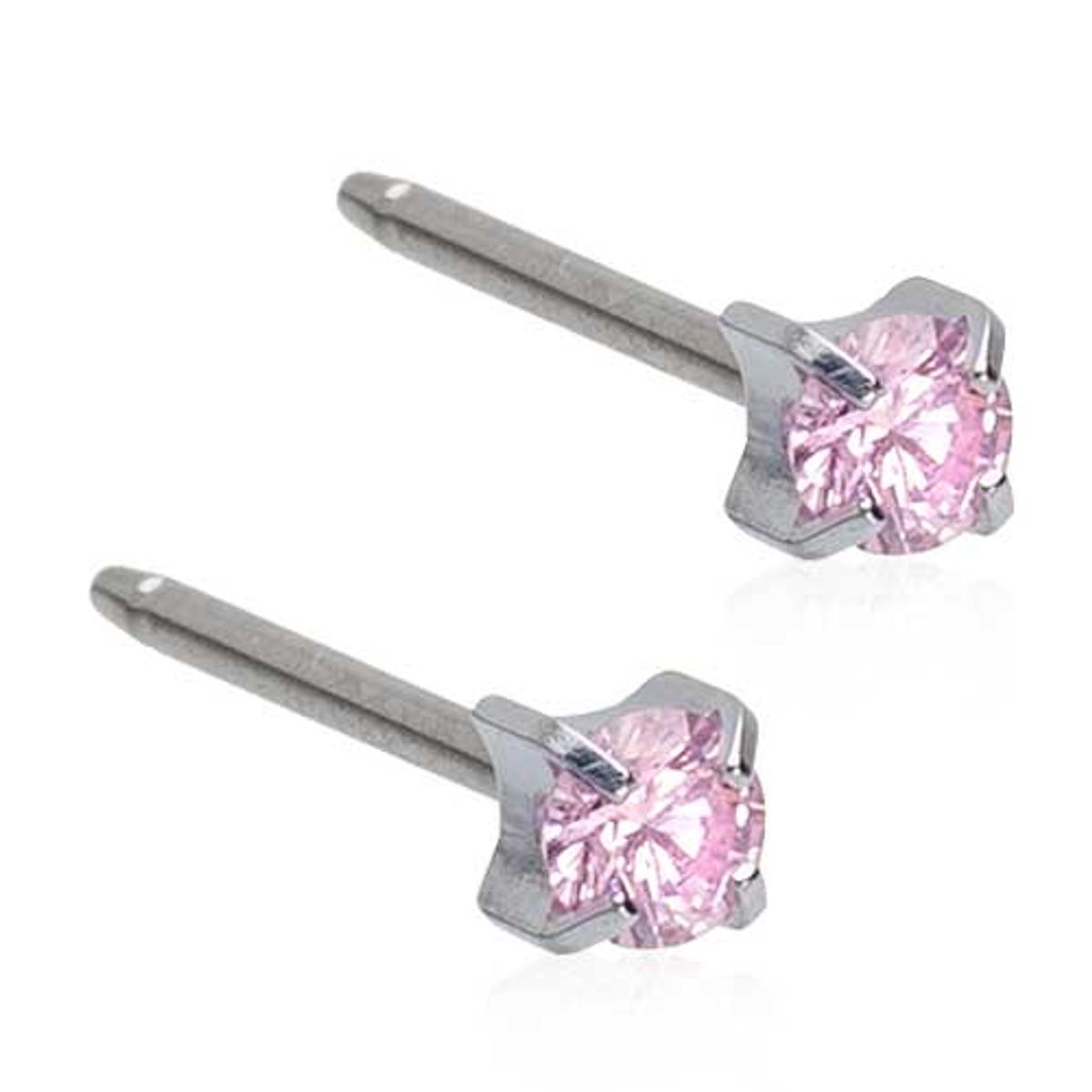 St Tiffany Light Rose Titanium Øreringe fra Blomdahl