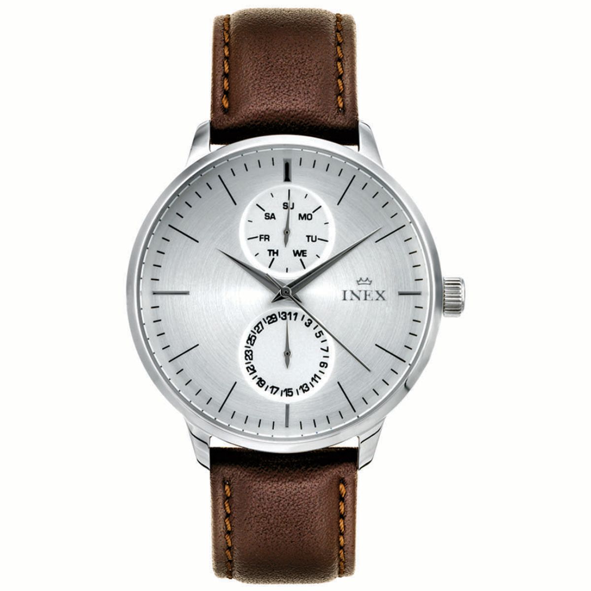 Mens Silver Ur til Herre Fra Inex A76198S4I