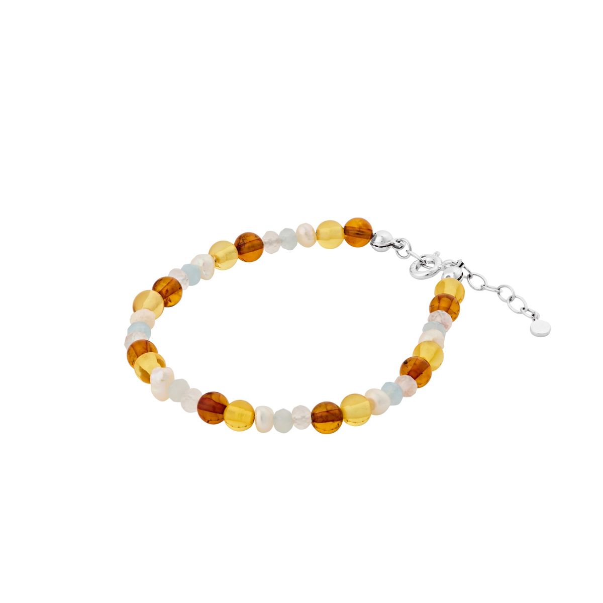 Pernille Corydon Amber Glow Bracelet Armbånd i Sterling Sølv med Sten