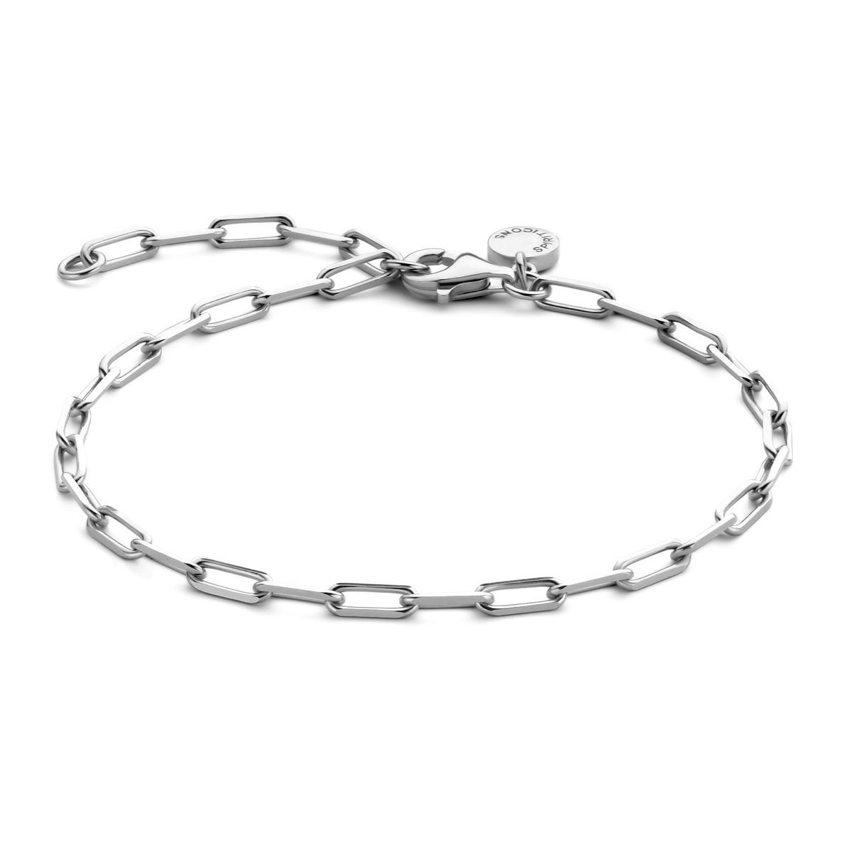 Echo Long Links Sterling Sølv Armbånd fra Spirit Icons