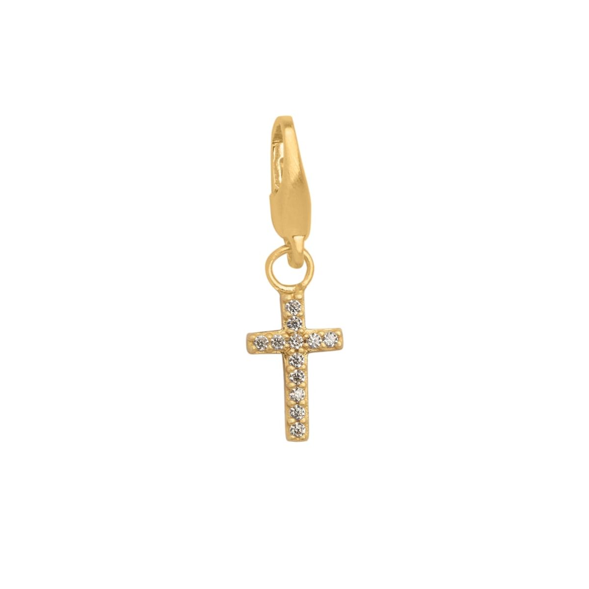 byBiehl Kors Forgyldt Metalblanding Charm