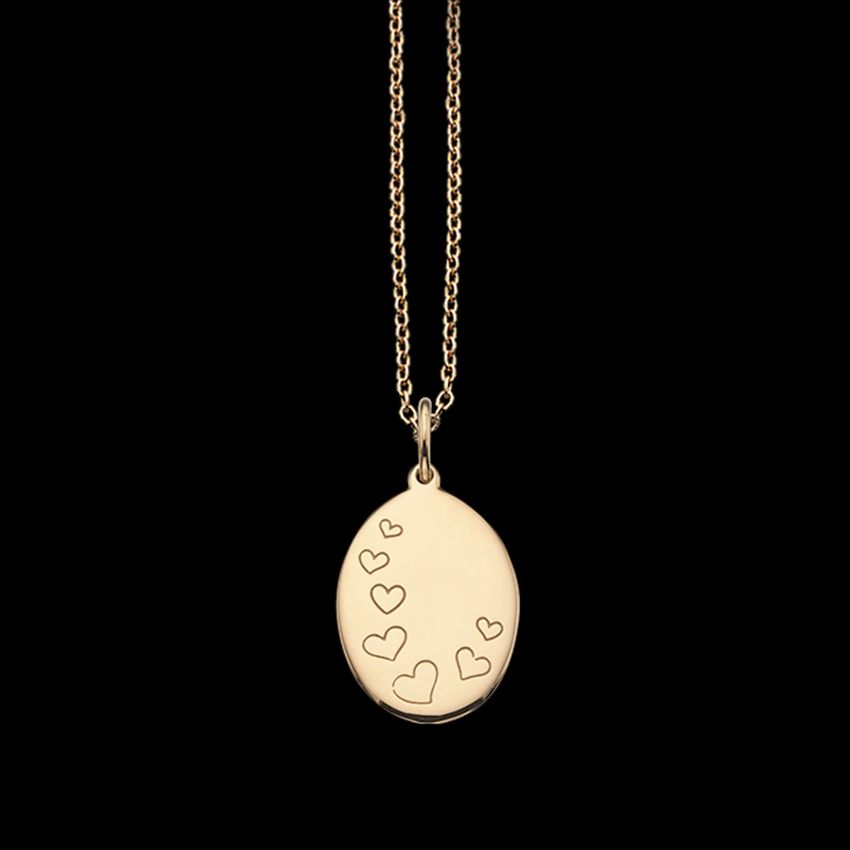 Scrouples Hjerter Amulet 8 Karat Guld Vedhæng 211353