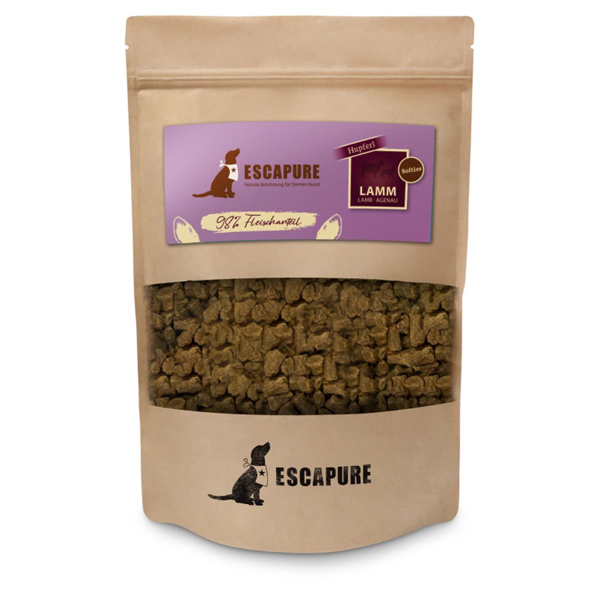 1 kg Escapure softies med lam - til hunde