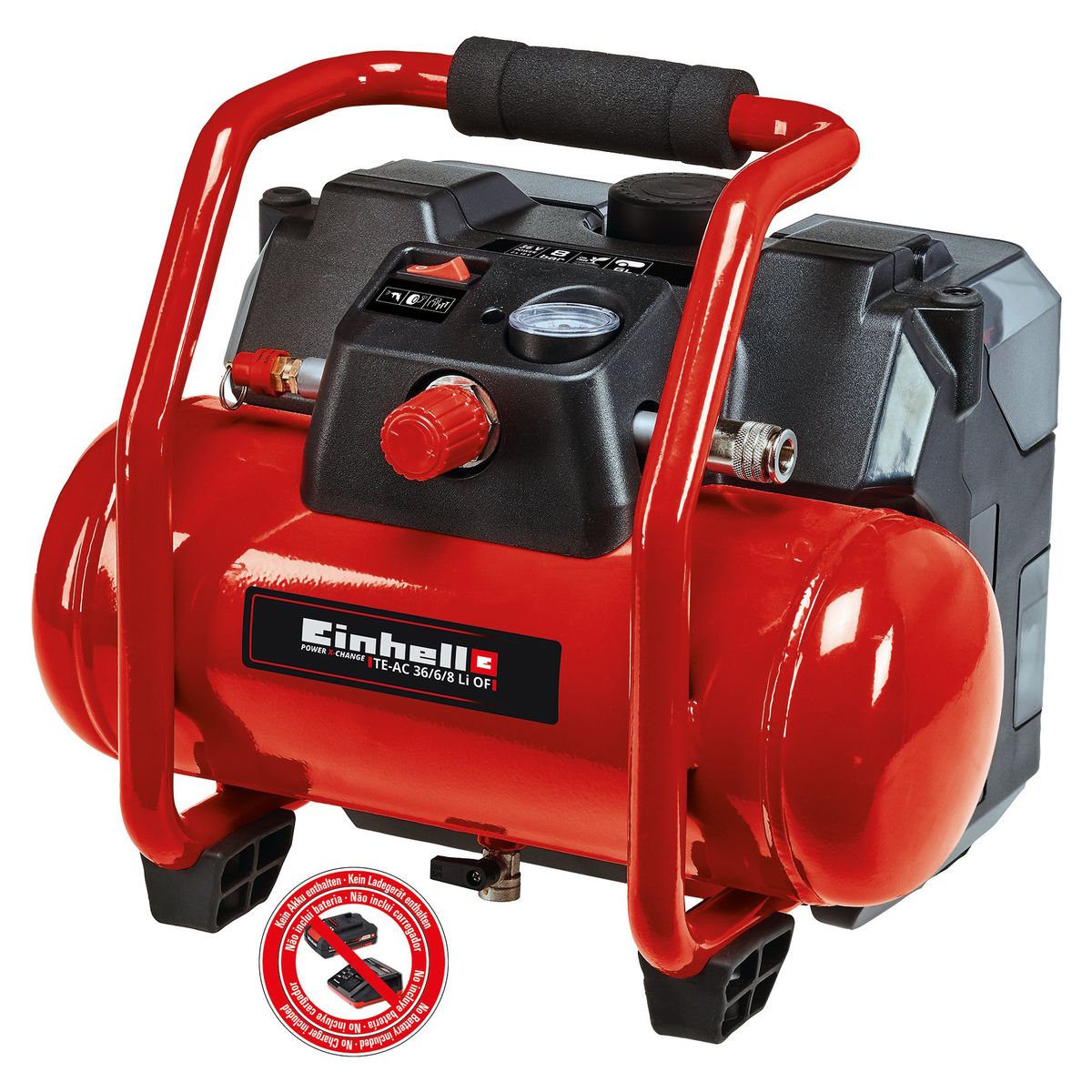 TE-AC 36/6/8 Li OF Set-Solo, Cordless Air Compressor