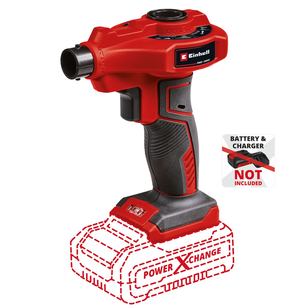 Einhell CE-AP 18 Li akku luftpumpe 18 volt u/batteri og lader