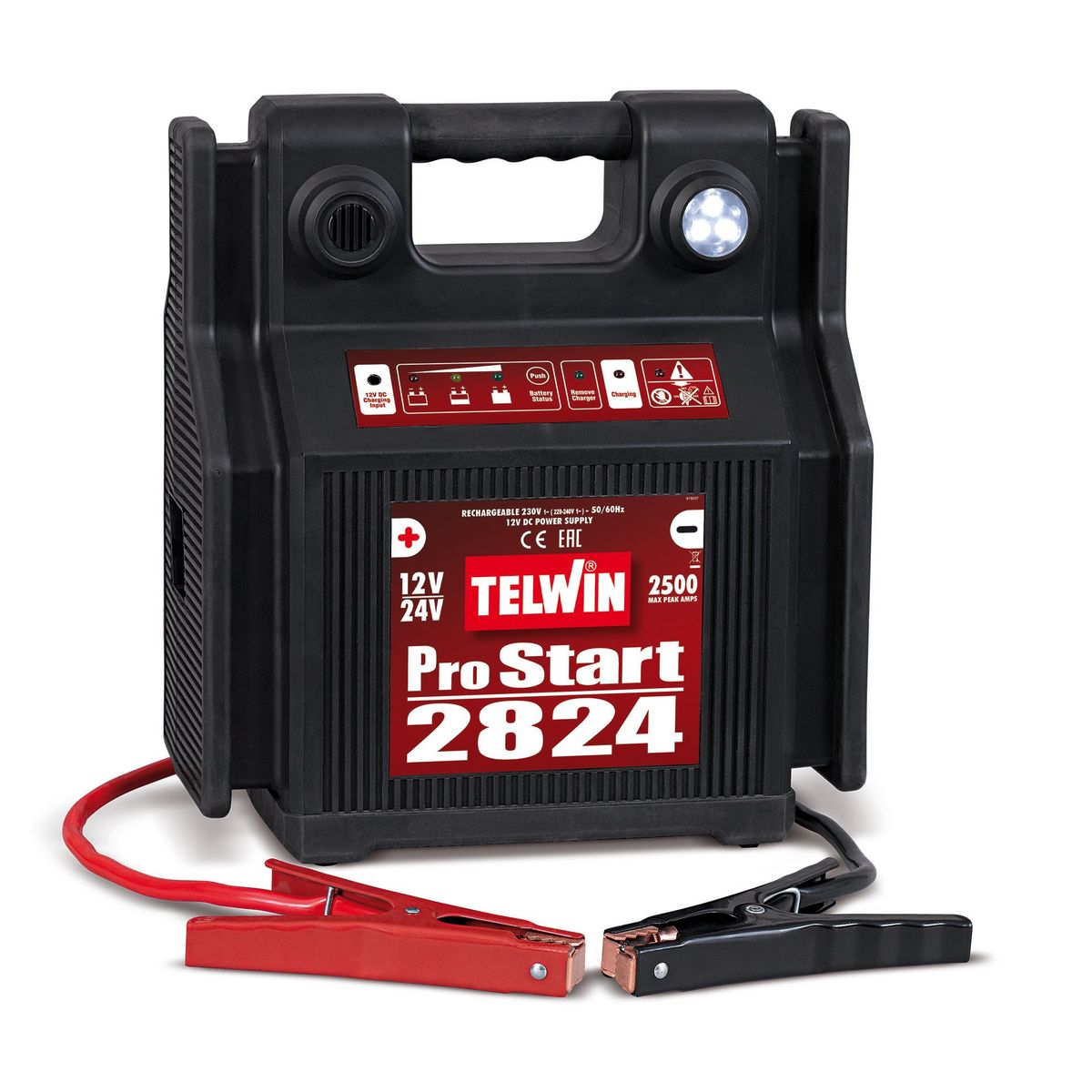 Telwin Bærbar batterilader 12-24 volt