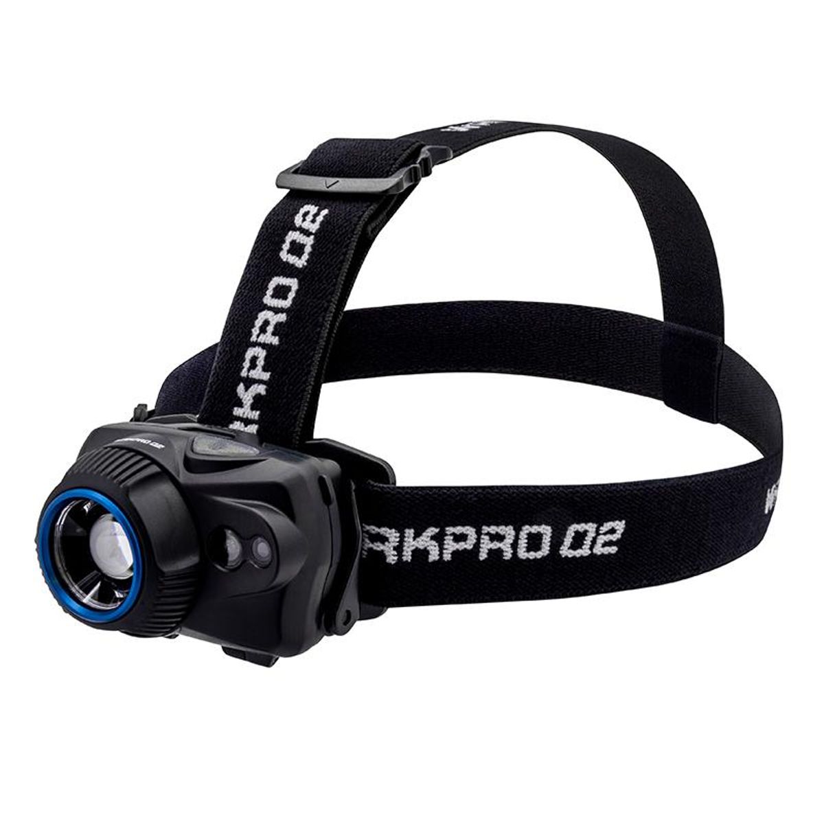 WRKPRO Pandelampe Q2 320 Lumen med fokus, sensor og batterier