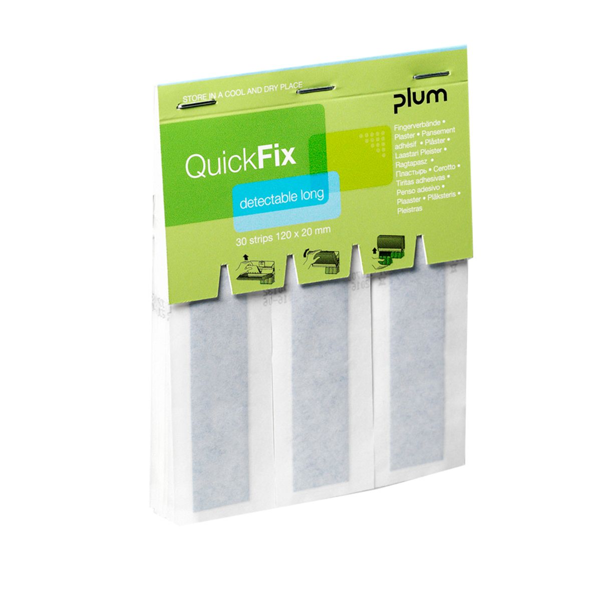 Plasterrefill Plum QuickFix - sporbar ekstra lange