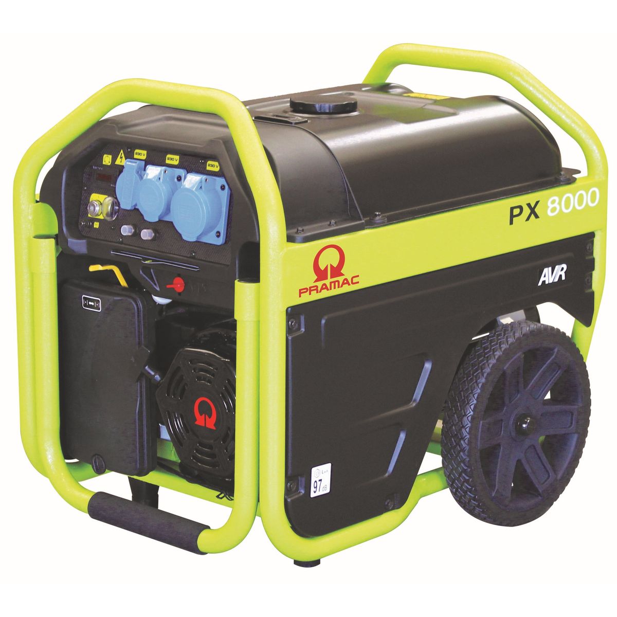 PX8000S 230v generator med el-start fra Pramac.