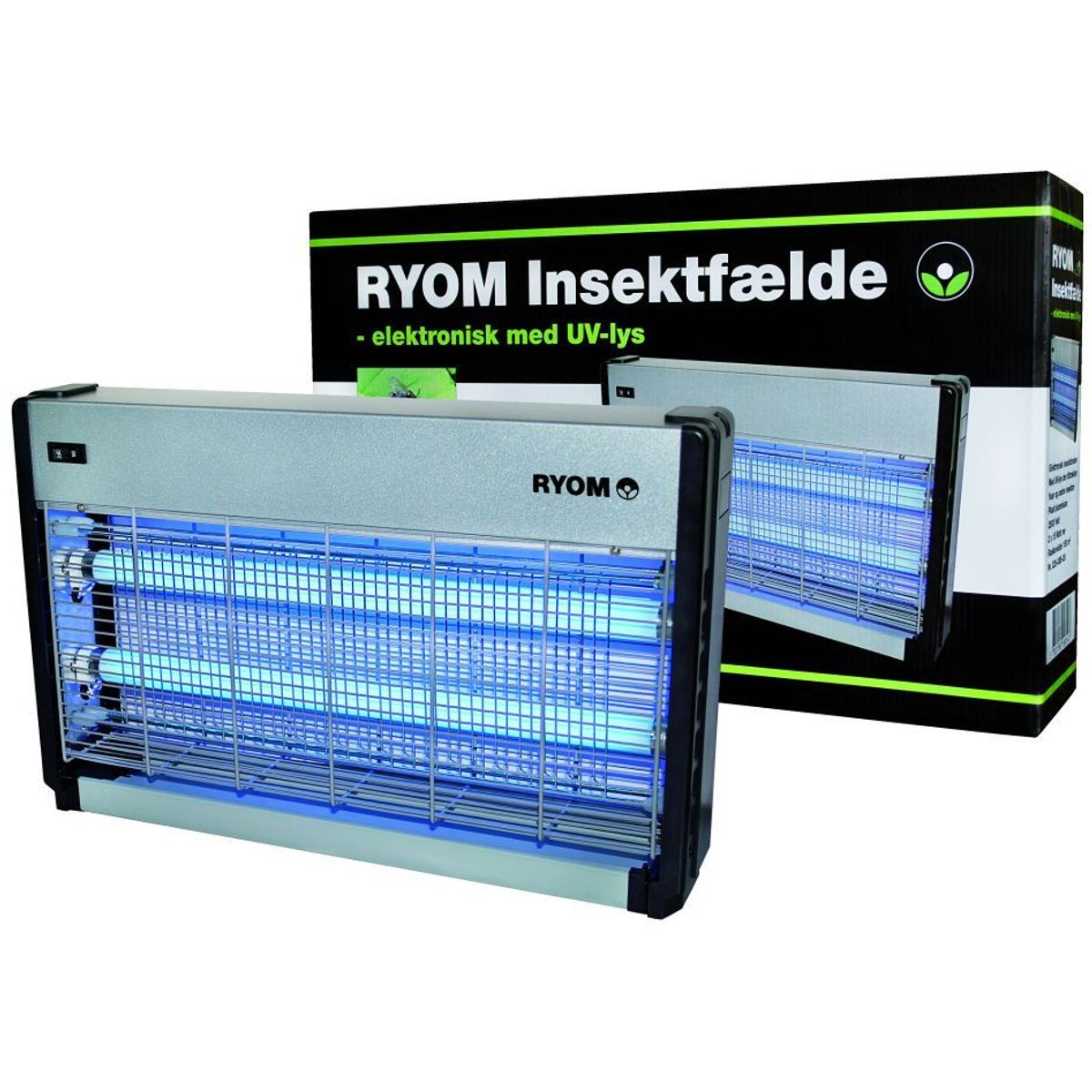 Insektfælde Ryom plast/aluminium 2X15W 150 M2