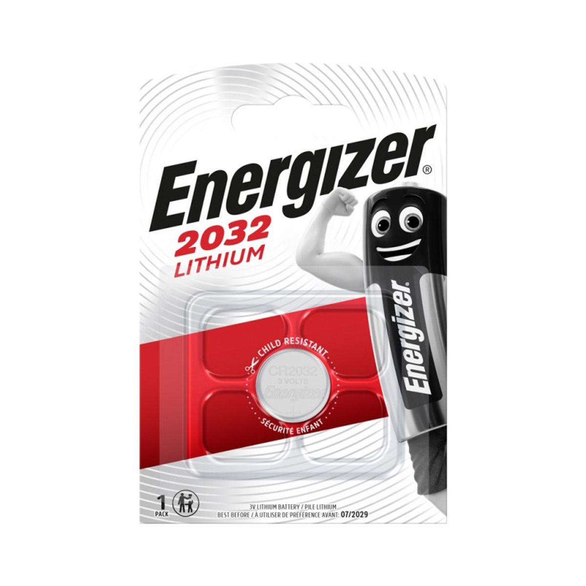 ENERGIZER CR2032 Lithium 3V knapcelle batteri (1 stk.)