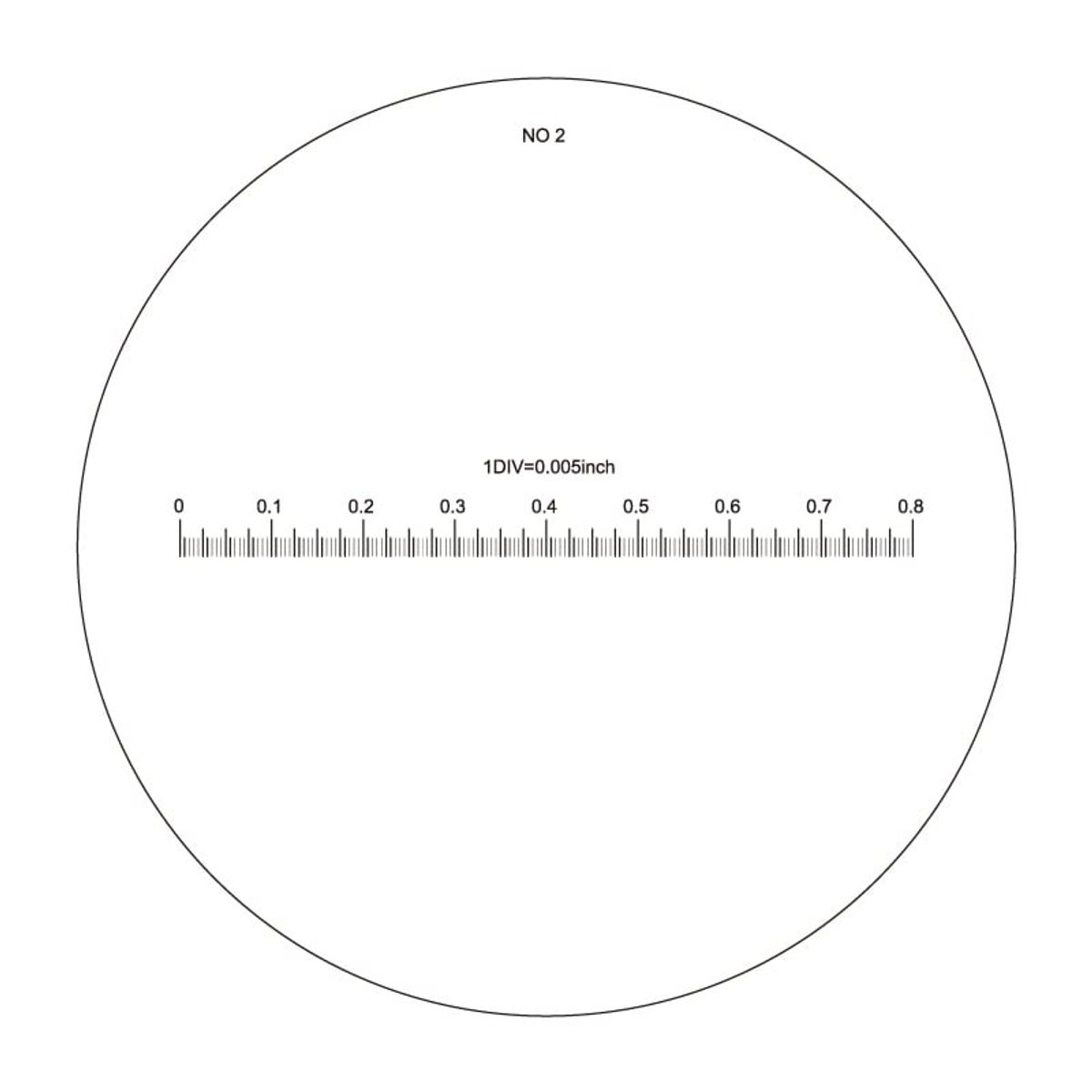 Skala nr. 2 til målelup 10X forstørrelse (art. 15405226)