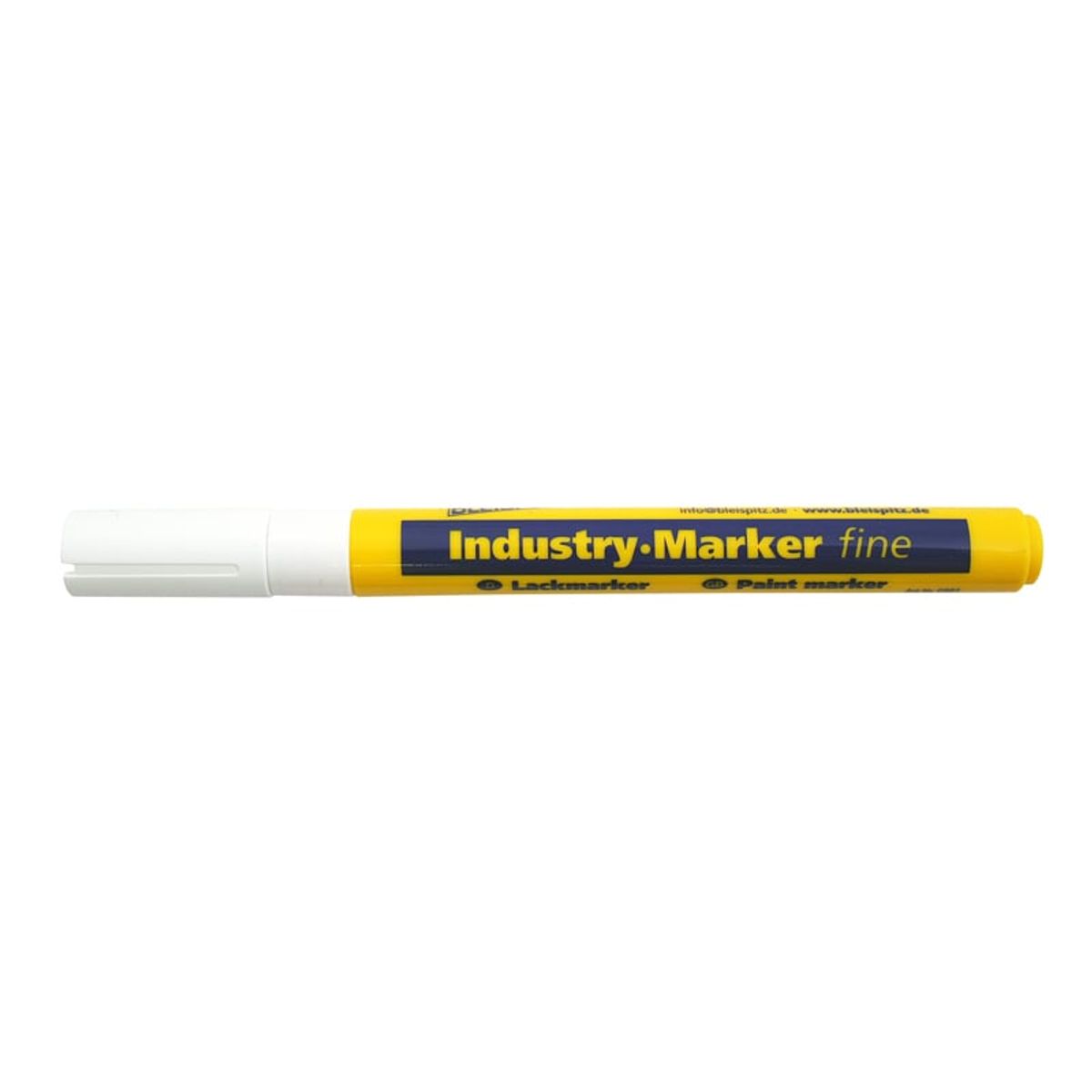 Industri marker 1-2 mm HVID rund spids (model 0976)