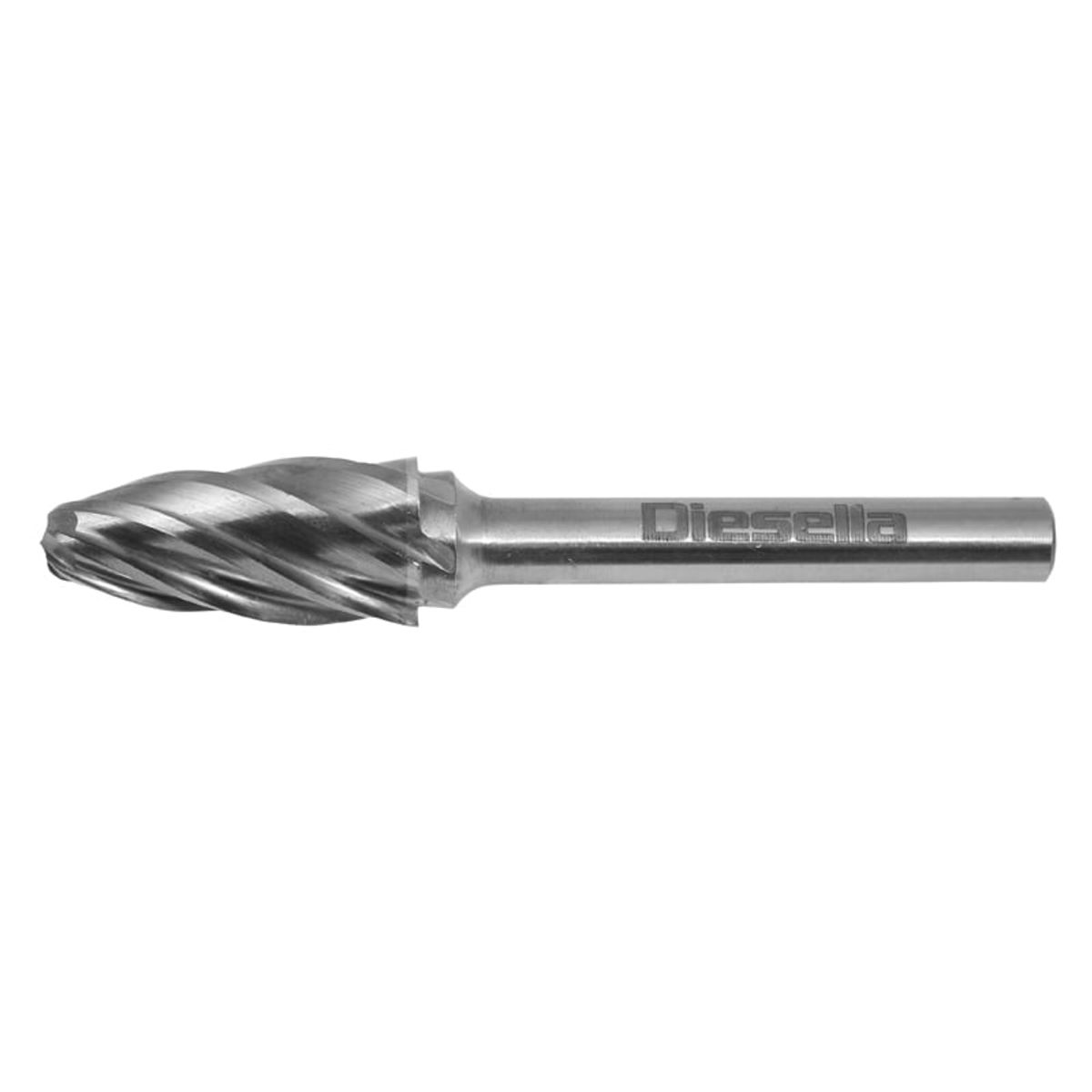 Fræsestift HM Ø6x18 mm form F (Alu. Cut) med Ø6 mm skaft