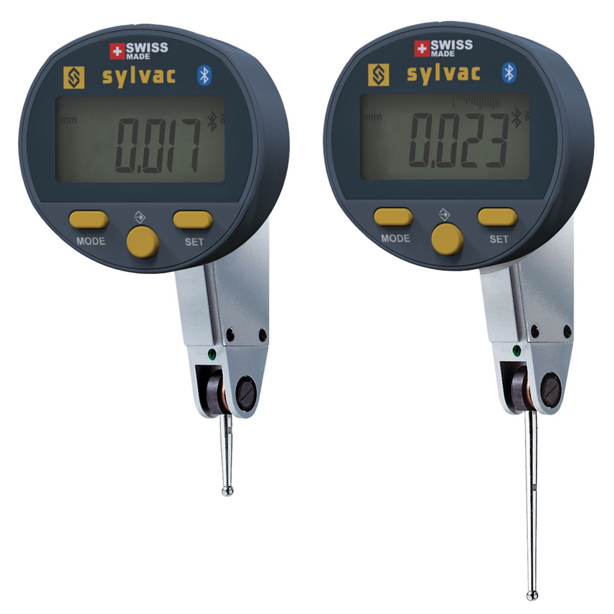 SYLVAC Digital Vippeindikator S_DIAL TEST SMART 0,8/2,0 x 0,001 mm IP54 (805.4323) BT (COMBI MODEL)