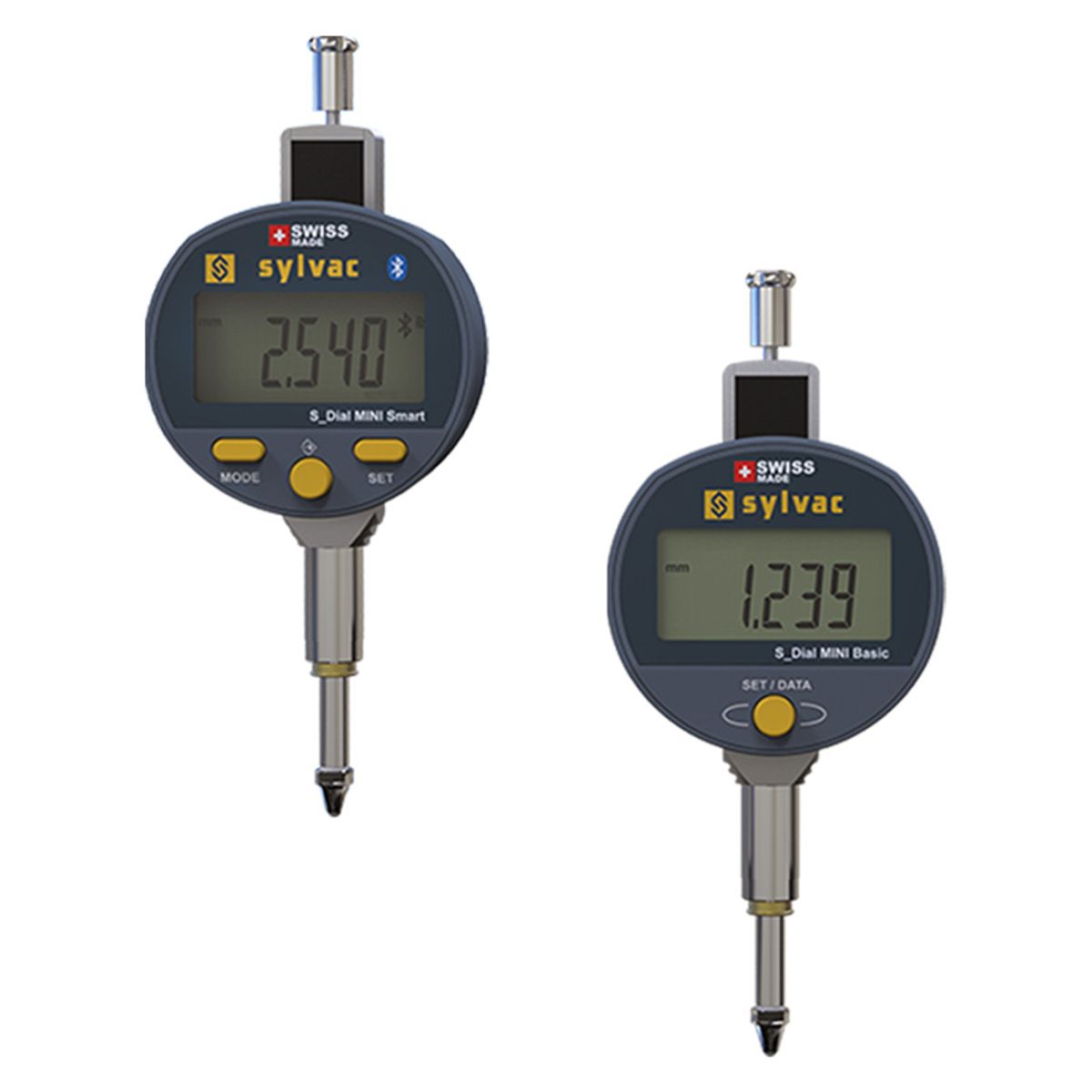 SYLVAC Digital Måleur S_DIAL MINI SMART 12,5 x 0,001 mm IP67 (805.6521) BT- m/lifting cap