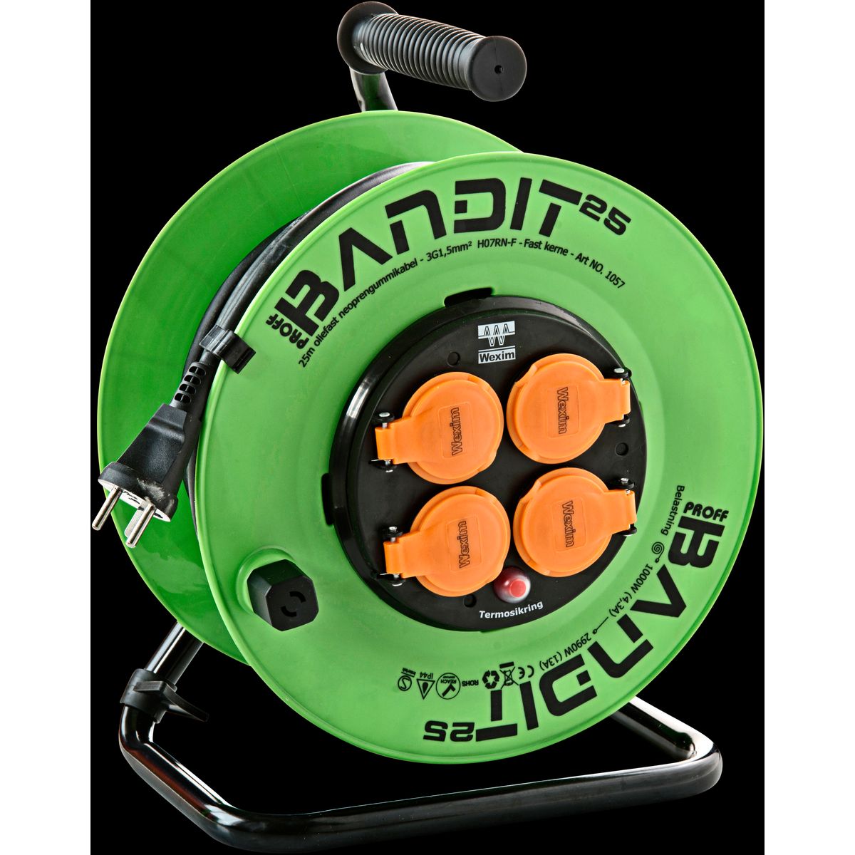 Kabeltromle Bandit Smart 25 mtr. med jord