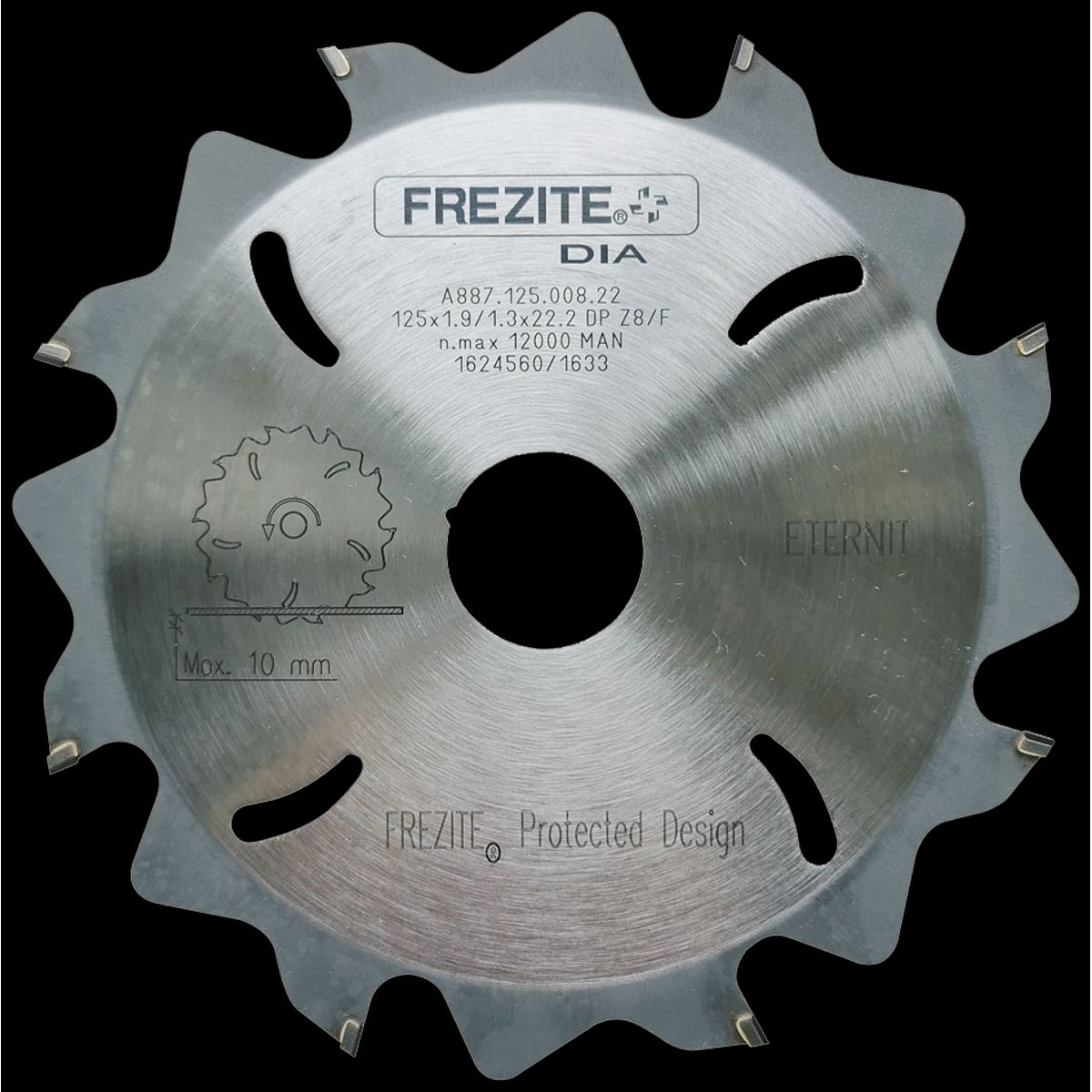 Frezite rundsavklinge A887 125Ã1,9Ã22,2 Z8 Diamant